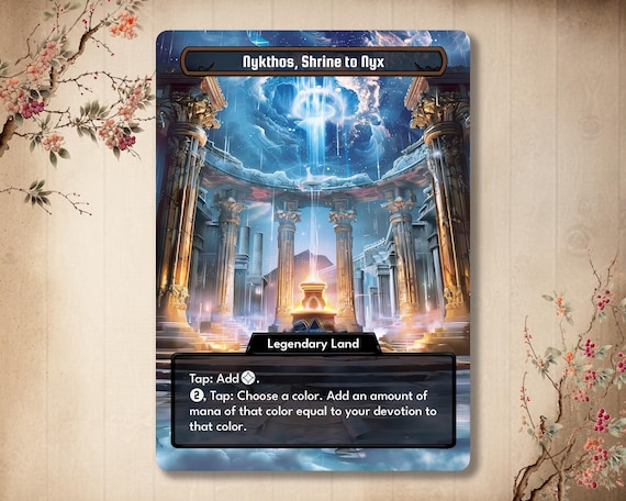 Nykthos, Shrine to Nyx - Custom Card With Alternate Full Art - Etsy