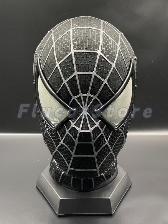 ブラックスパイダーマンマスク、トビー・マグワイアコスプレ、シルク
