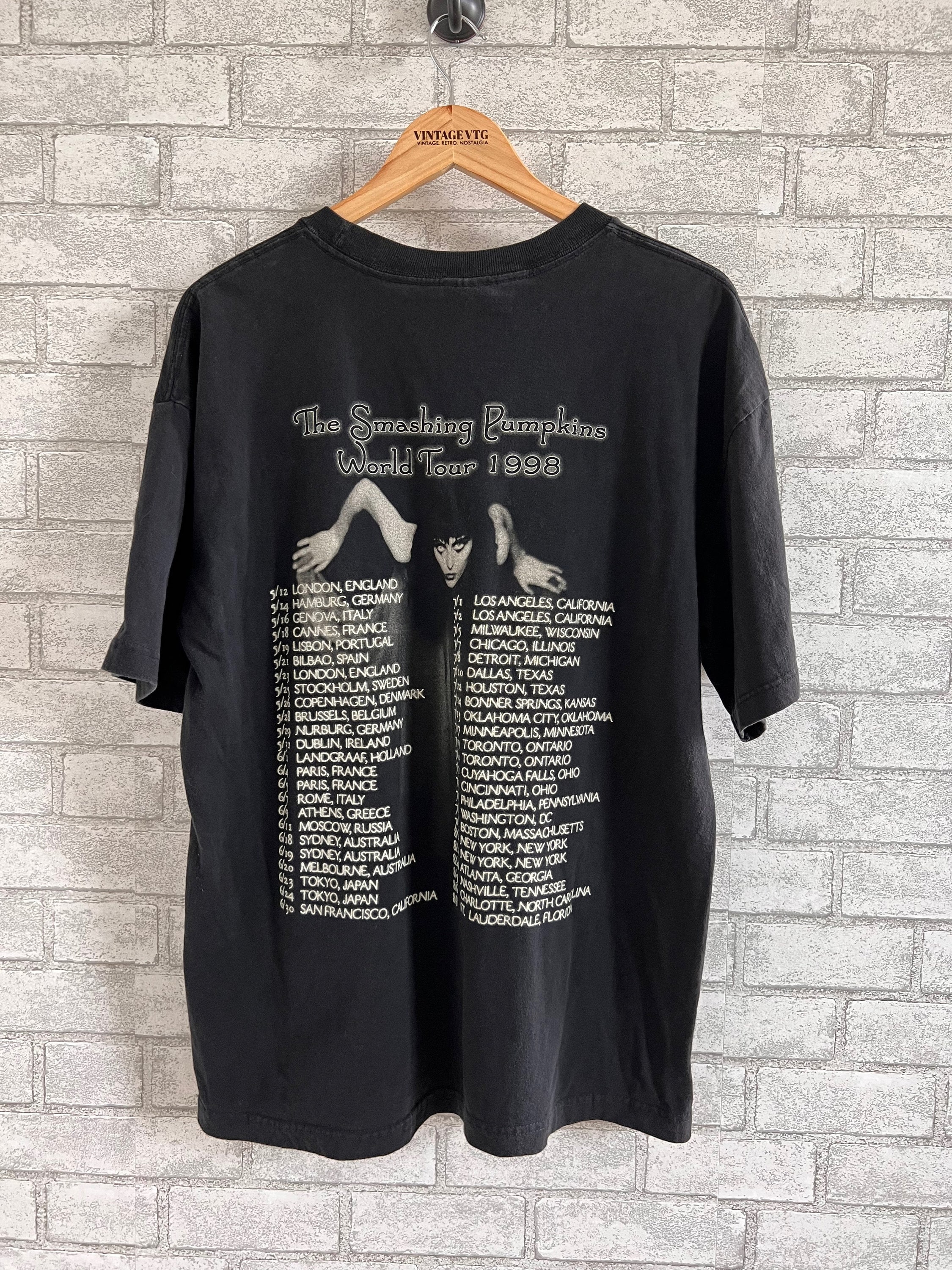 Rare Vintage 1998 the Smashing Pumpkins Tour T-shirt. Large - Etsy