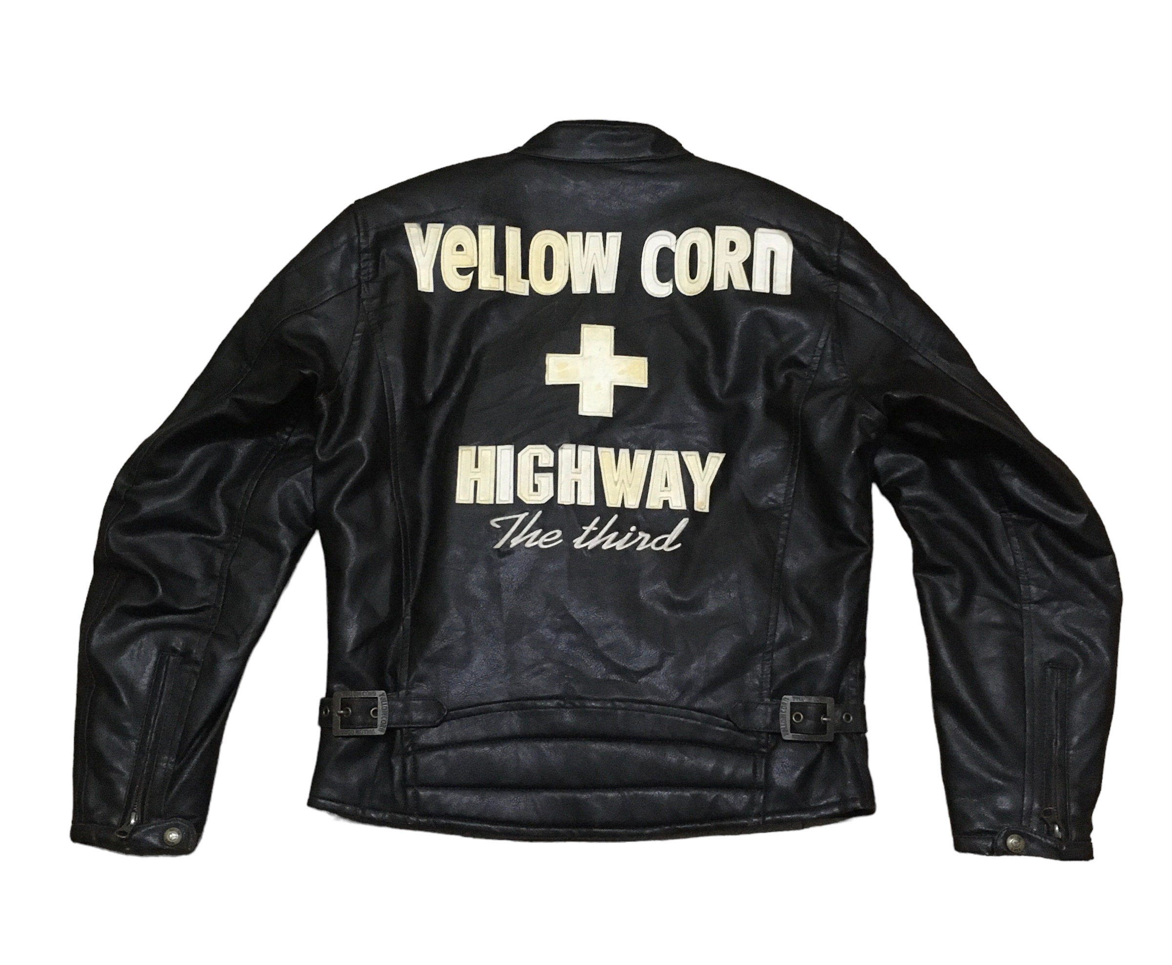 Rare Design Vintage Racing Yellow Corn Leather Jacket 2000s - Etsy