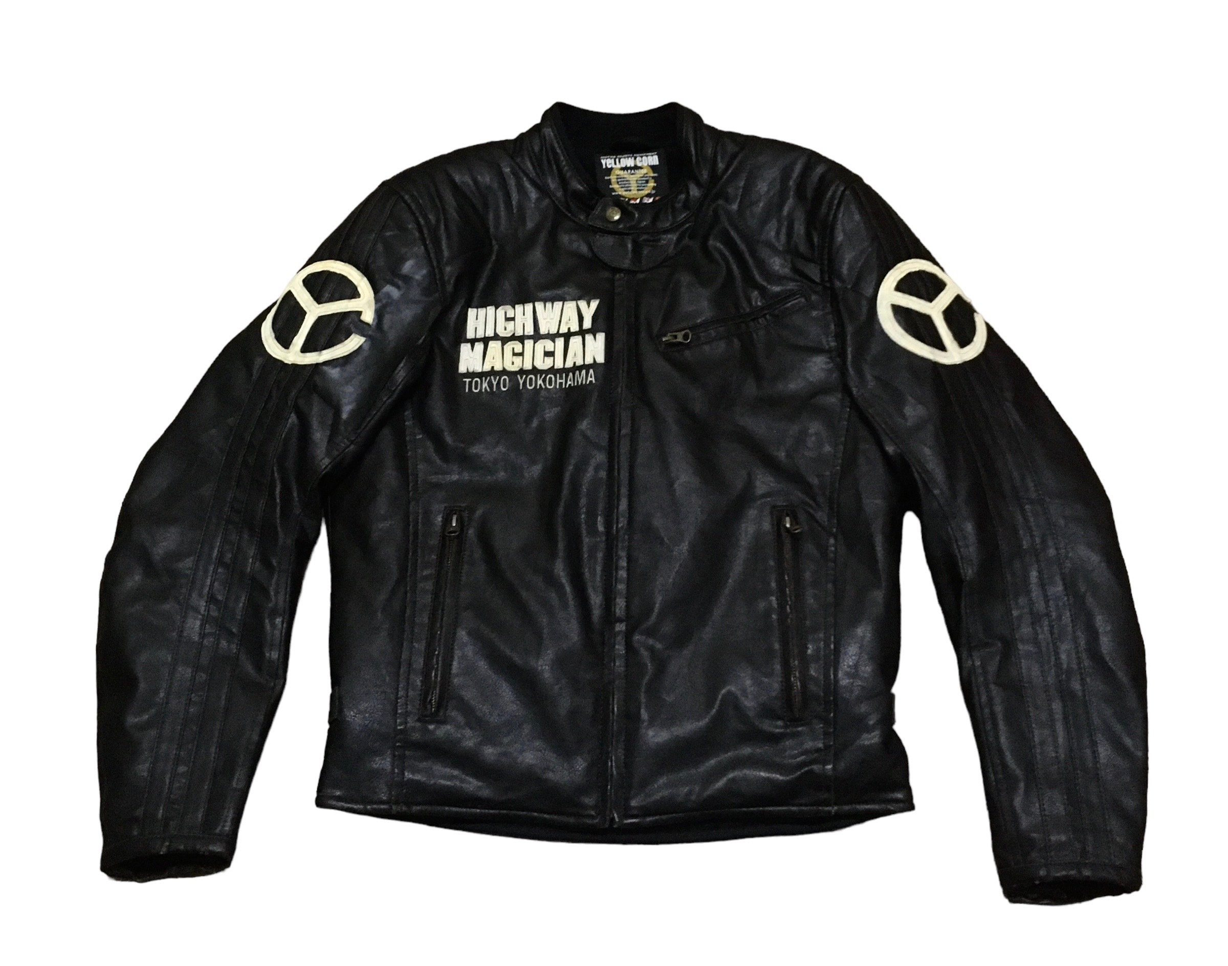 Rare Design Vintage Racing Yellow Corn Leather Jacket 2000s - Etsy