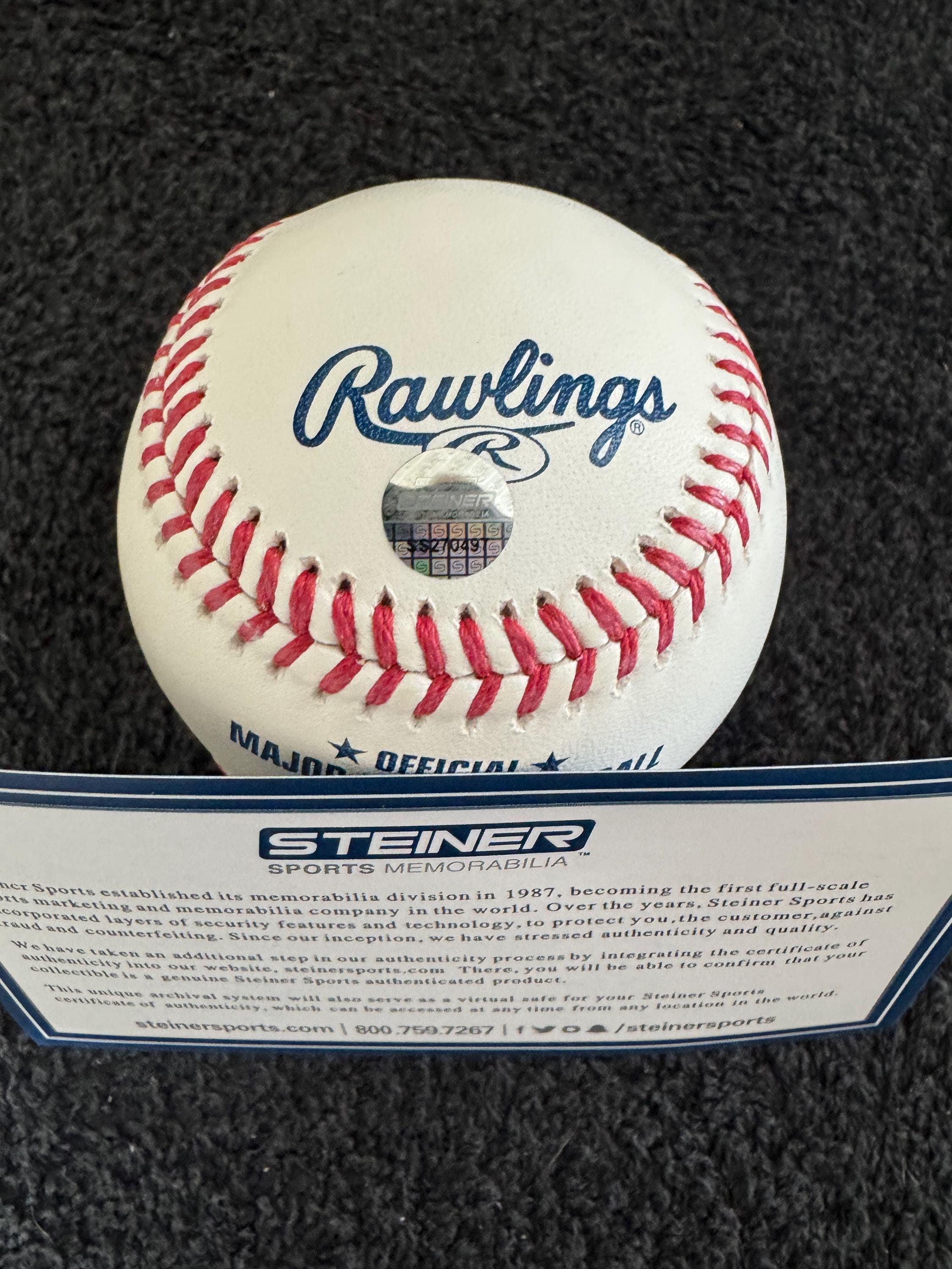 デレク・ジーターの直筆サイン入りMLB公式野球ボール（シュタイナー
