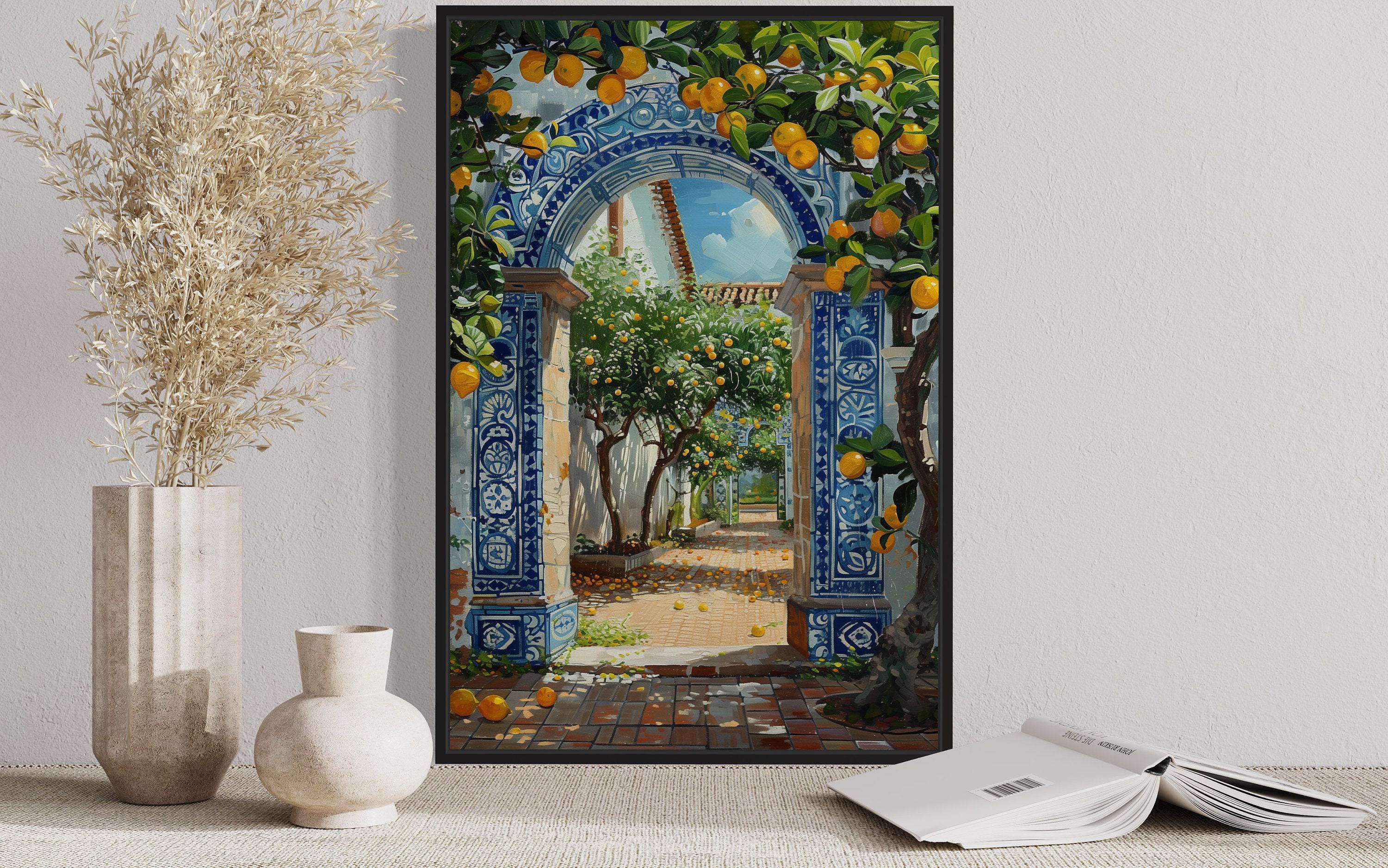Portugal Wall Art Portuguese Doorway Adorned With Blue White