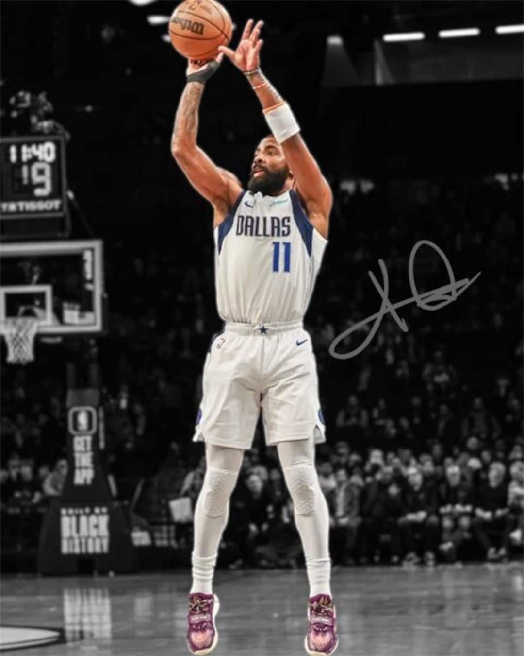 カイリー・アービング ダラス・マーベリックス 直筆サイン入り写真