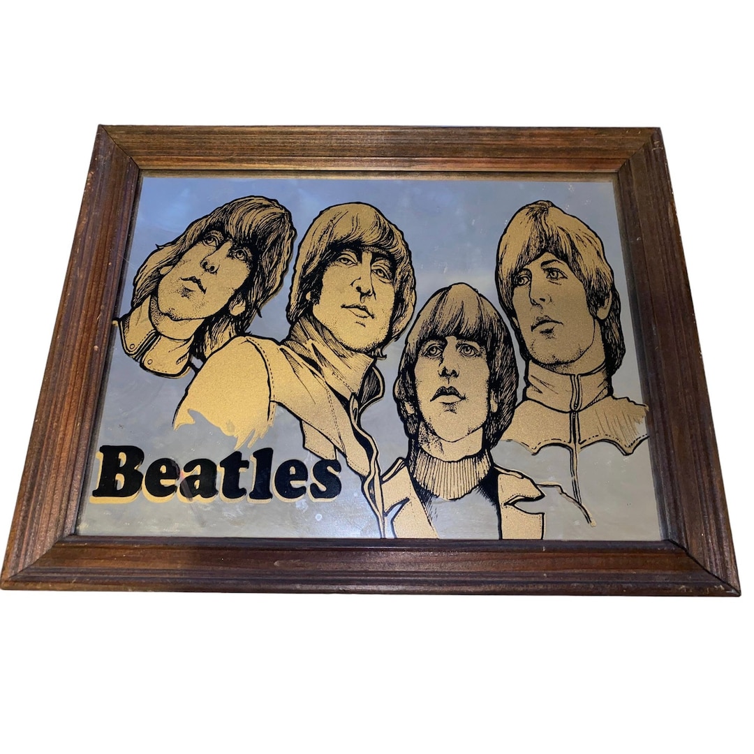 Vintage 1970s Beatles Mirror the Beatles Decor - Etsy