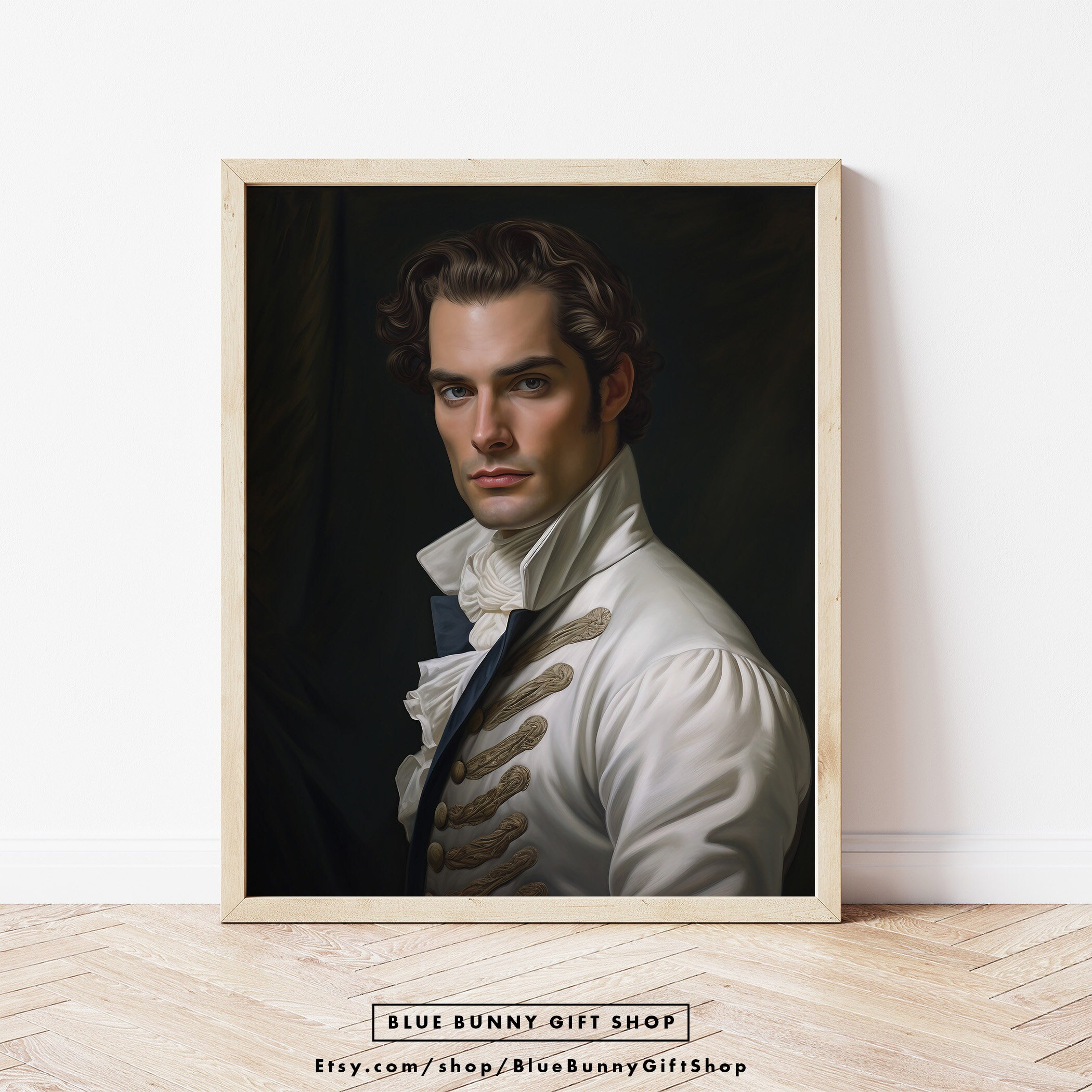 ロココ調紳士の肖像画プリント｜ヴィンテージ貴族の油絵 - Etsy 日本