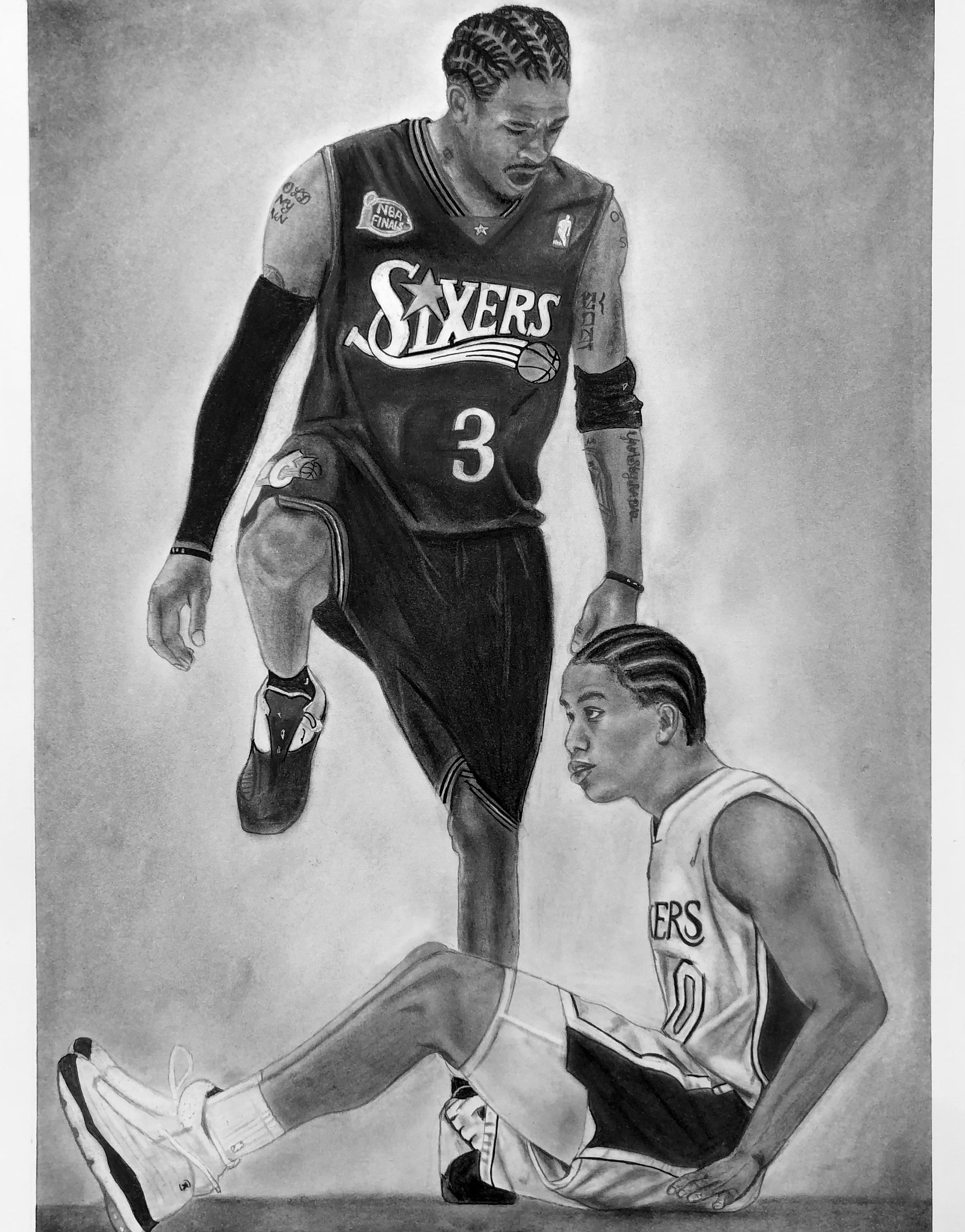 アレン・アイバーソン ステップオーバー オリジナルイラスト