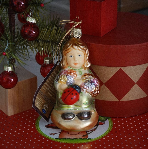 Inge Glas Vintage German Glass Christmas Ornament - Etsy