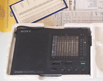 Vintage Sony ICF-7601 12 Band Worldwide Receiver: Fully Working - Etsy