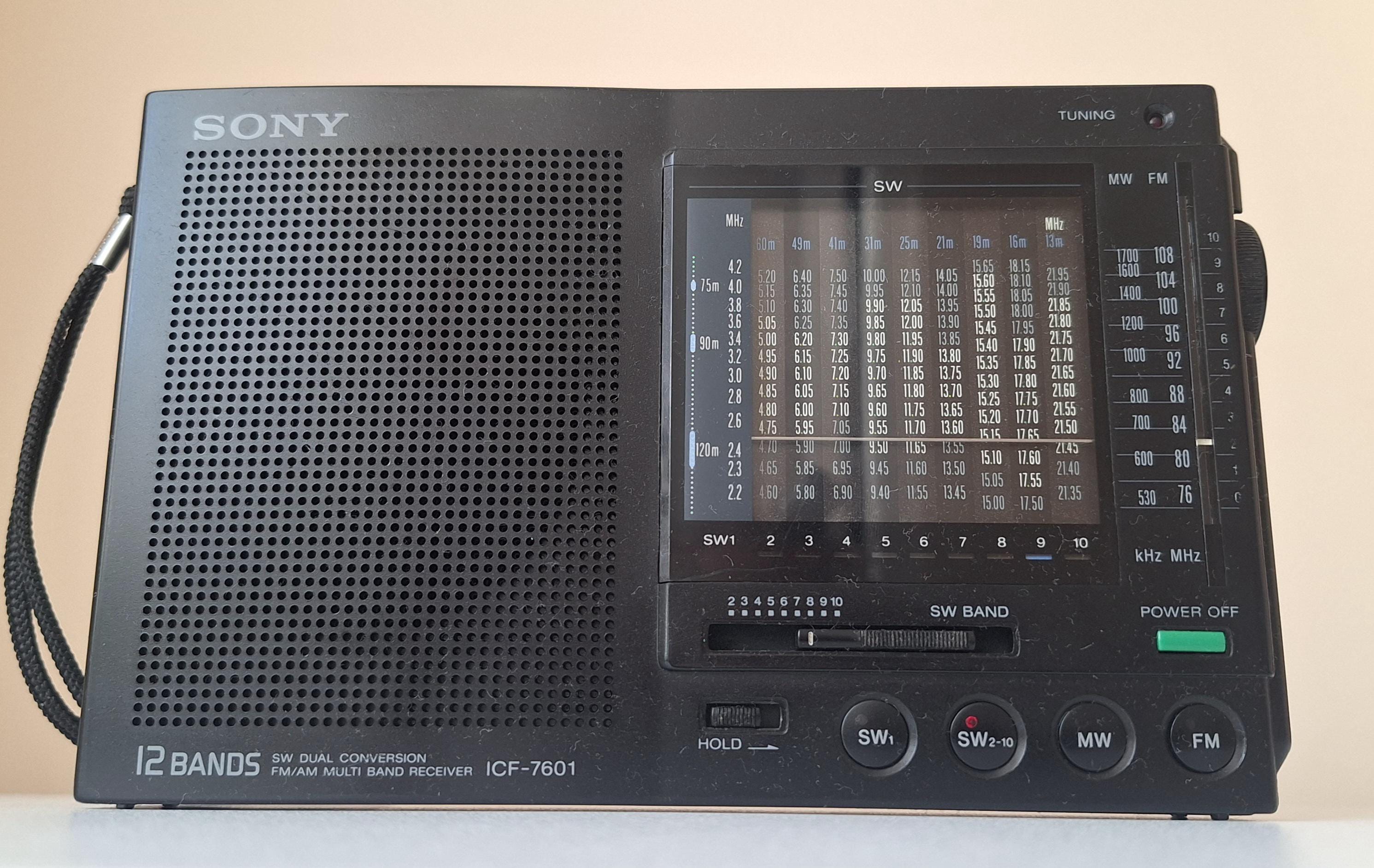 Vintage Sony ICF-7601 12 Band Worldwide Receiver - Etsy