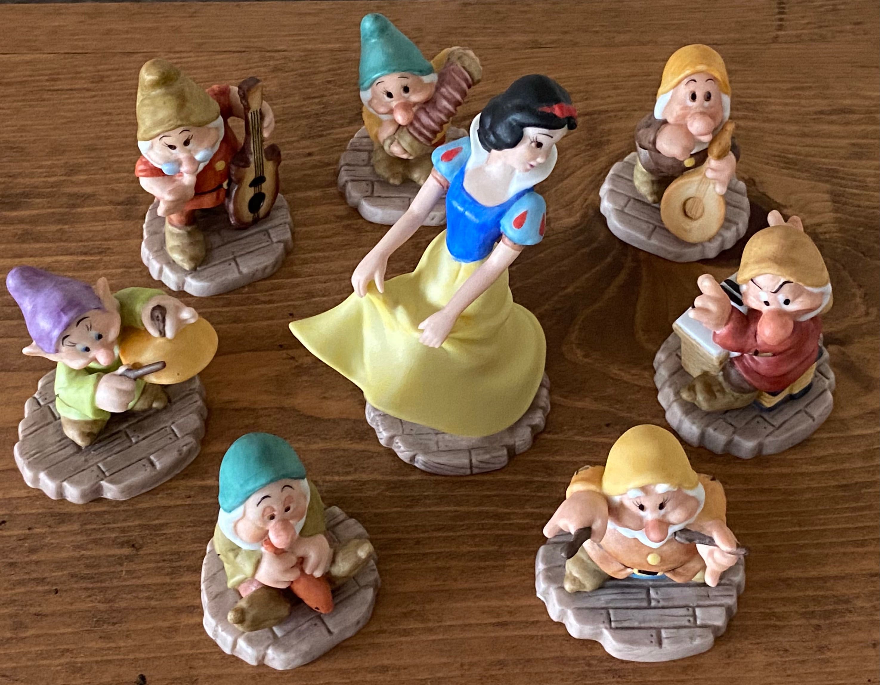 Vintage Snow White and the Seven Dwarfs Porcelain Figurines - Kato
