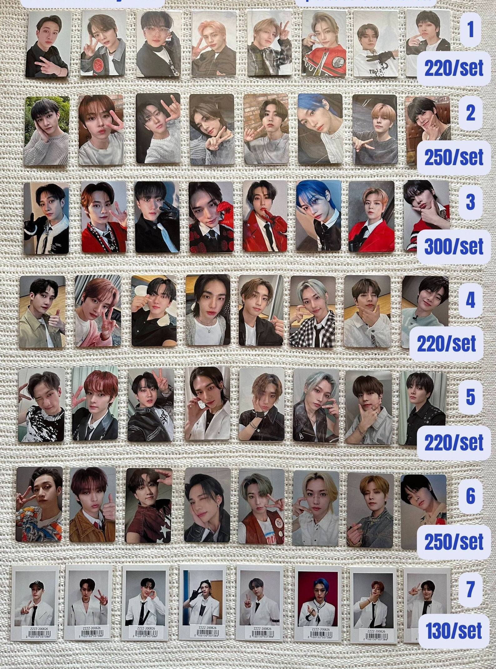 NEW Stray Kids Official Japan Photocards Bang Chan Lee Know