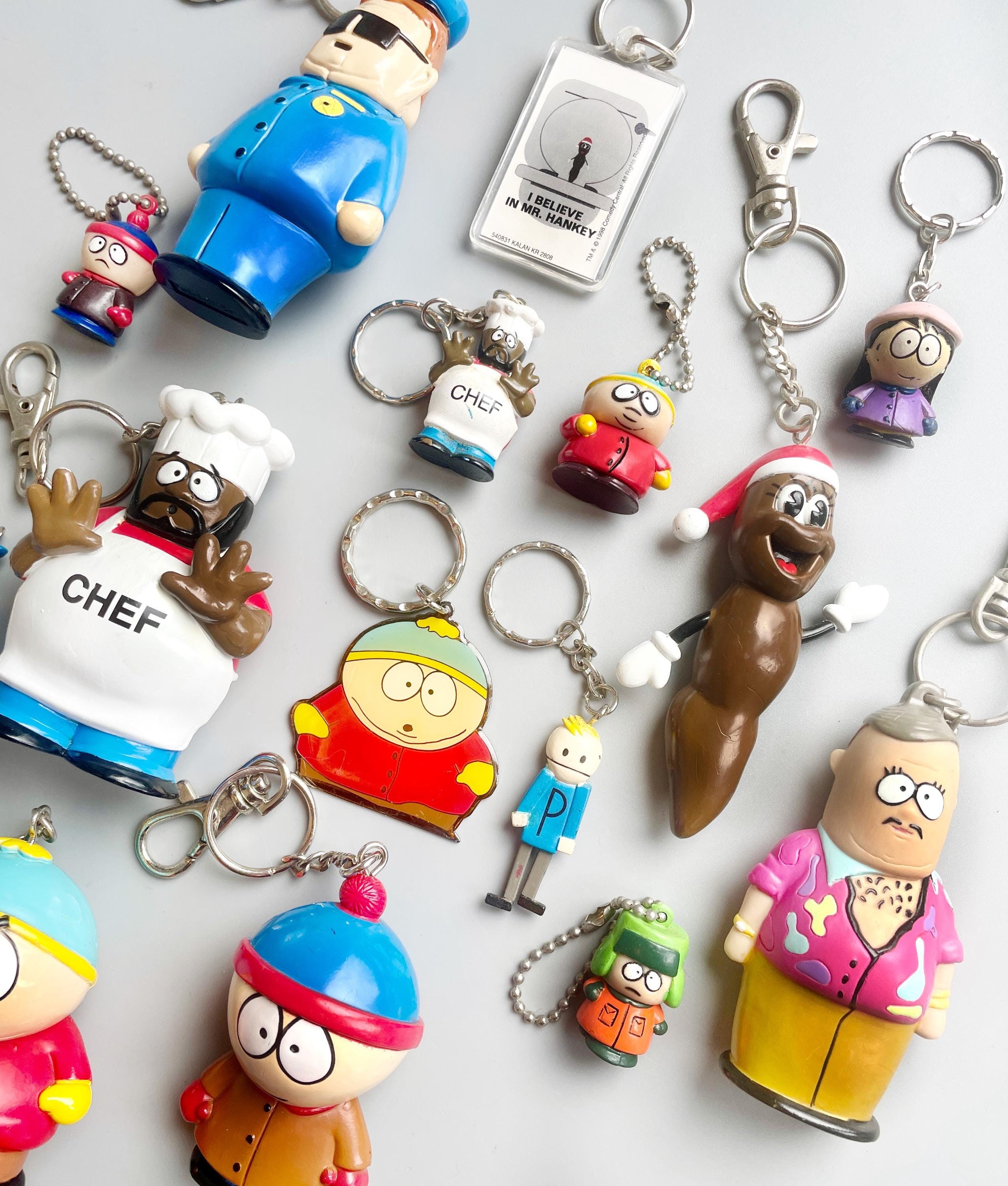 ヴィンテージ サウスパーク キーホルダー、自分で選べる、90 年代