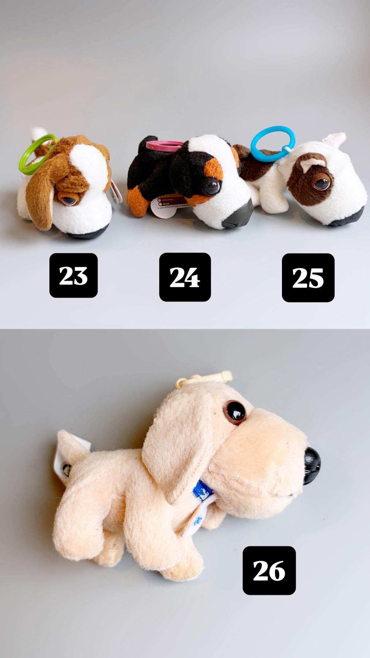 The Dog Plush, Mcdonalds Happy Meal 2005 the Dog Plushies Artlist