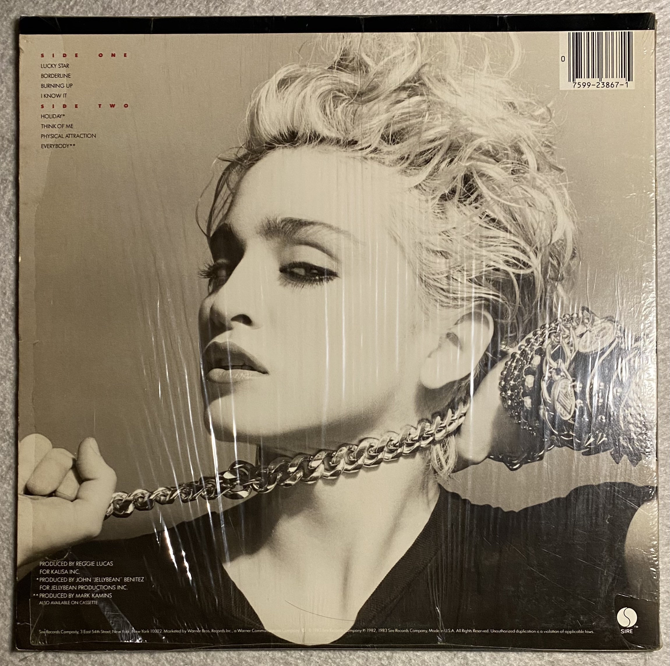 Madonna / Self Titled Vinyl LP Record Album 1983 Dance Pop Post