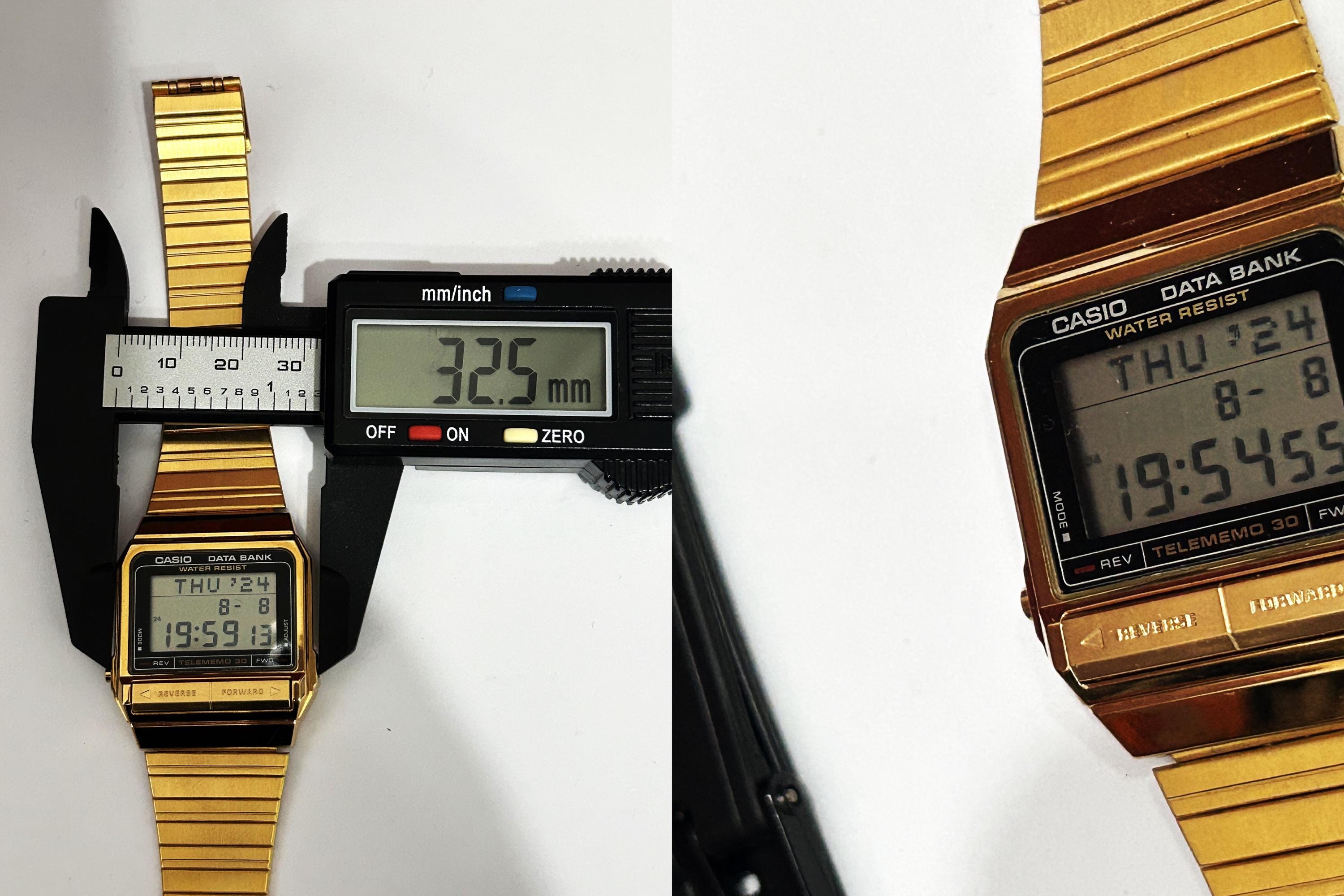 RARE GOLD Tone Casio DB-310 Data Bank Watch Module 871/data Bank