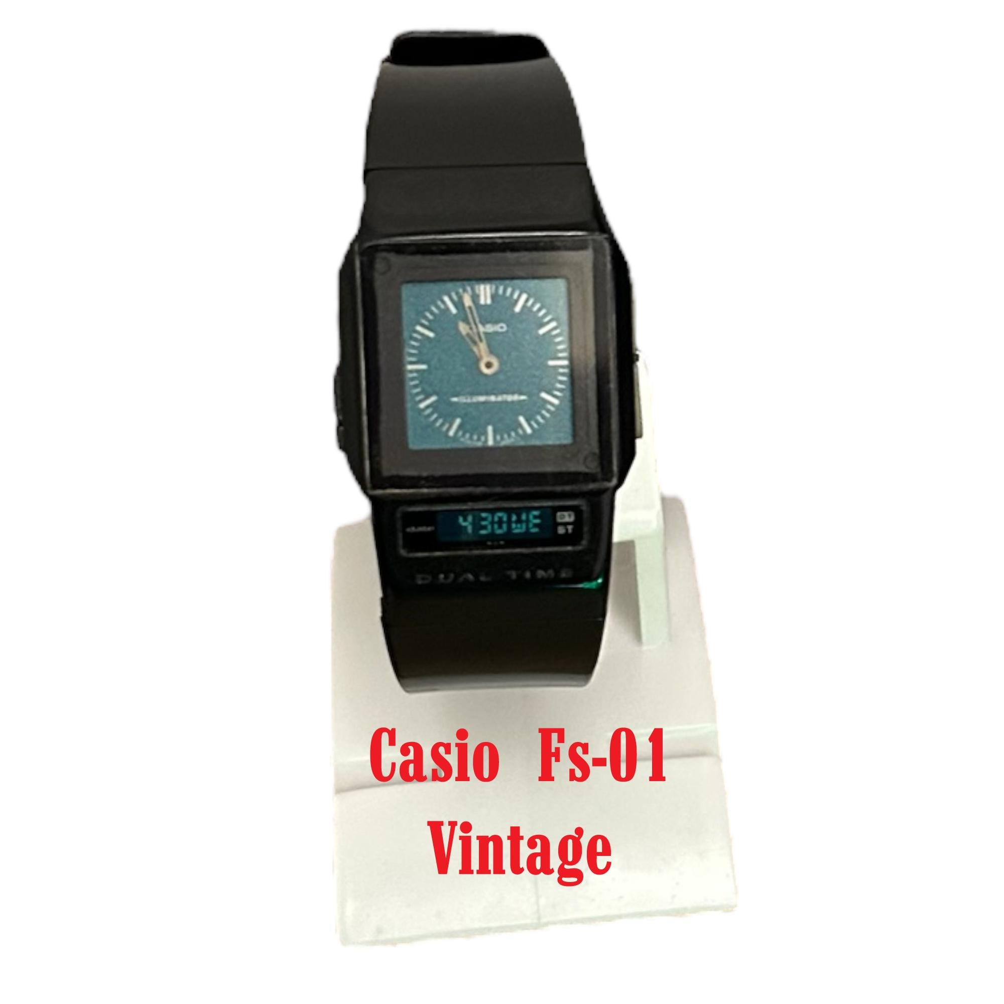 Retro Casio Dual Time FS-01 Watch/ Very RARE Collectibles / From