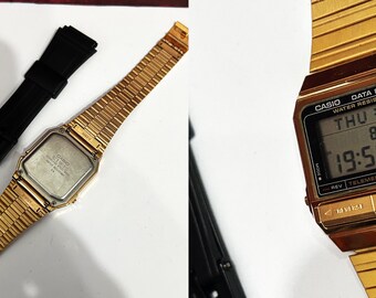 RARE GOLD Tone Casio DB-310 Data Bank Watch Module 871/data Bank
