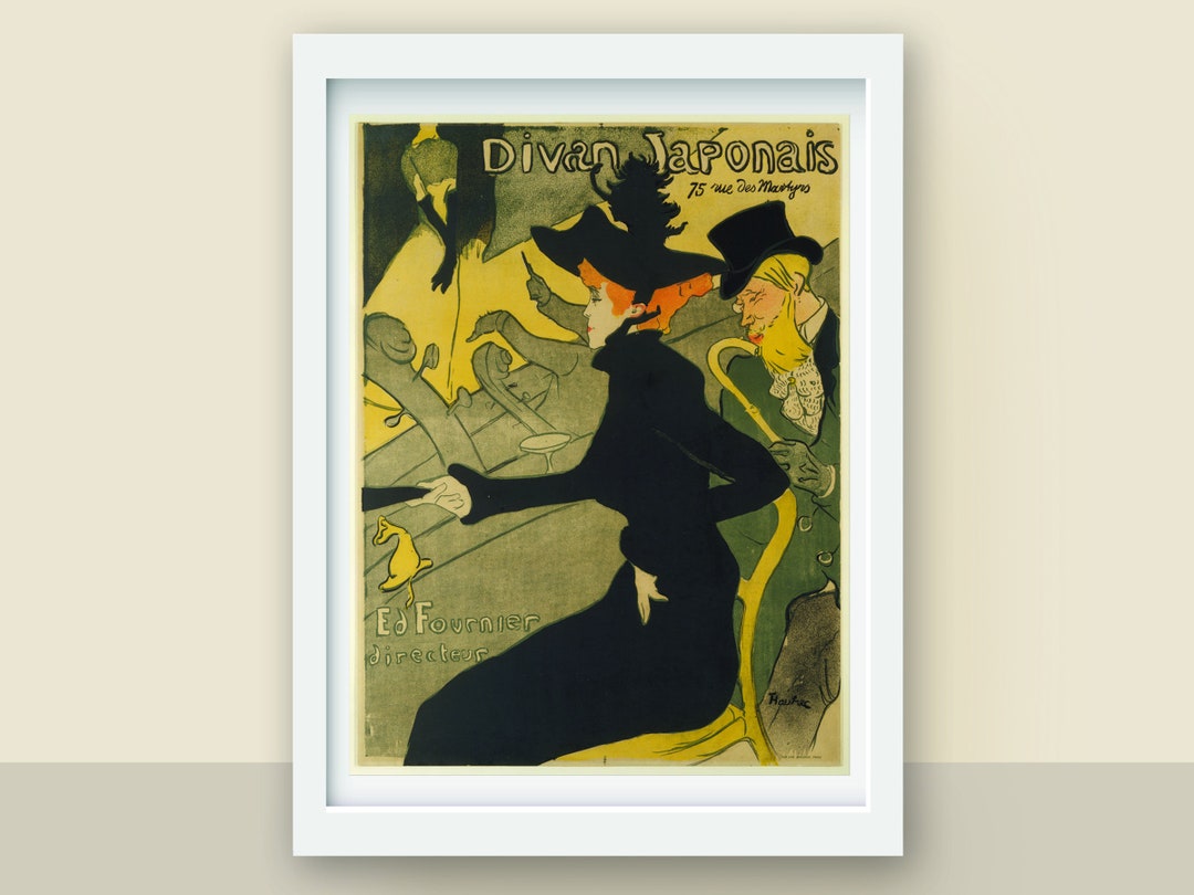 トゥールーズ・ロートレックの「Divan Japanois」の版画、アール