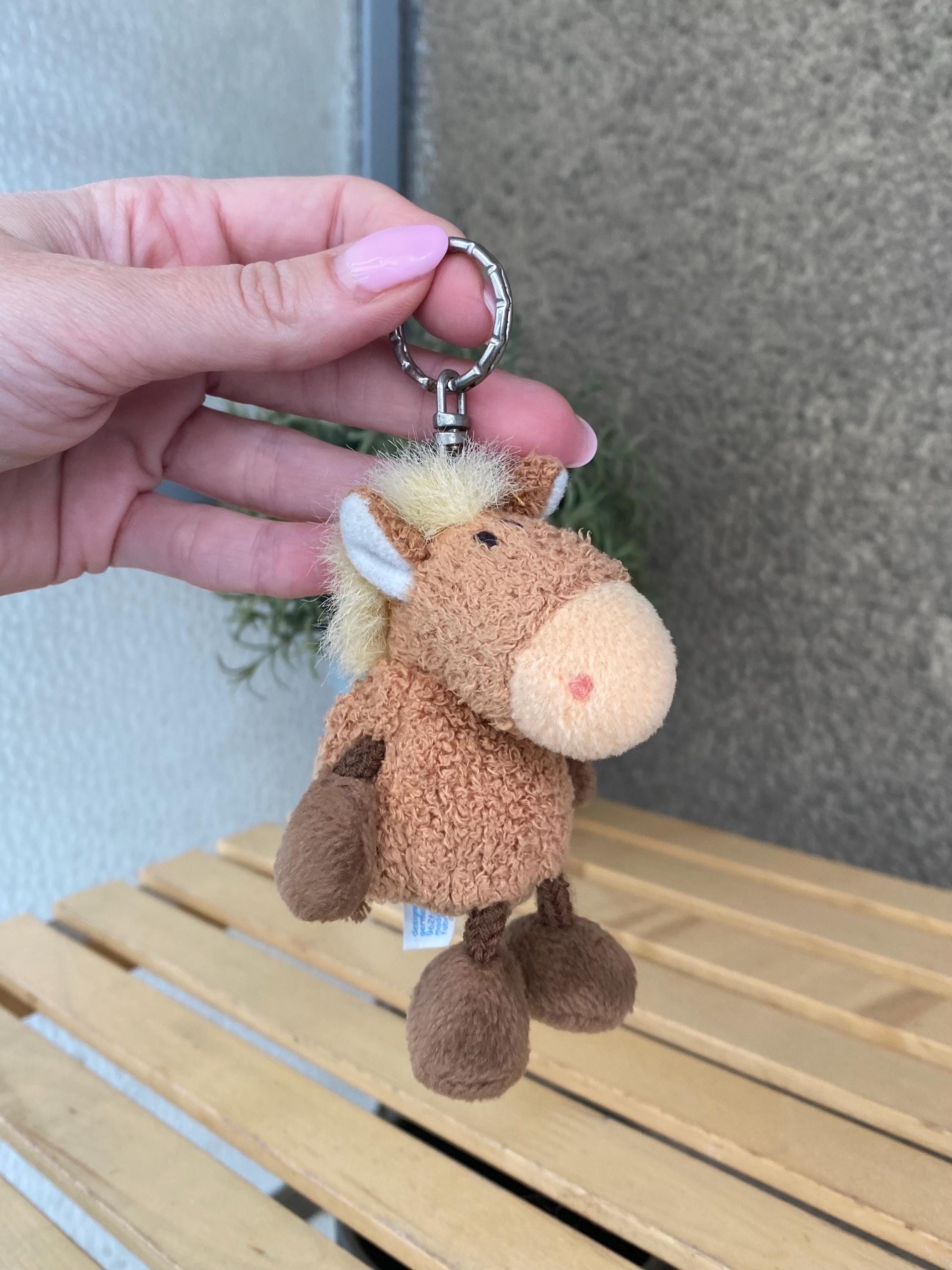 ヴィンテージ NICI ドイツ製 ぬいぐるみ馬キーホルダー：1990年代