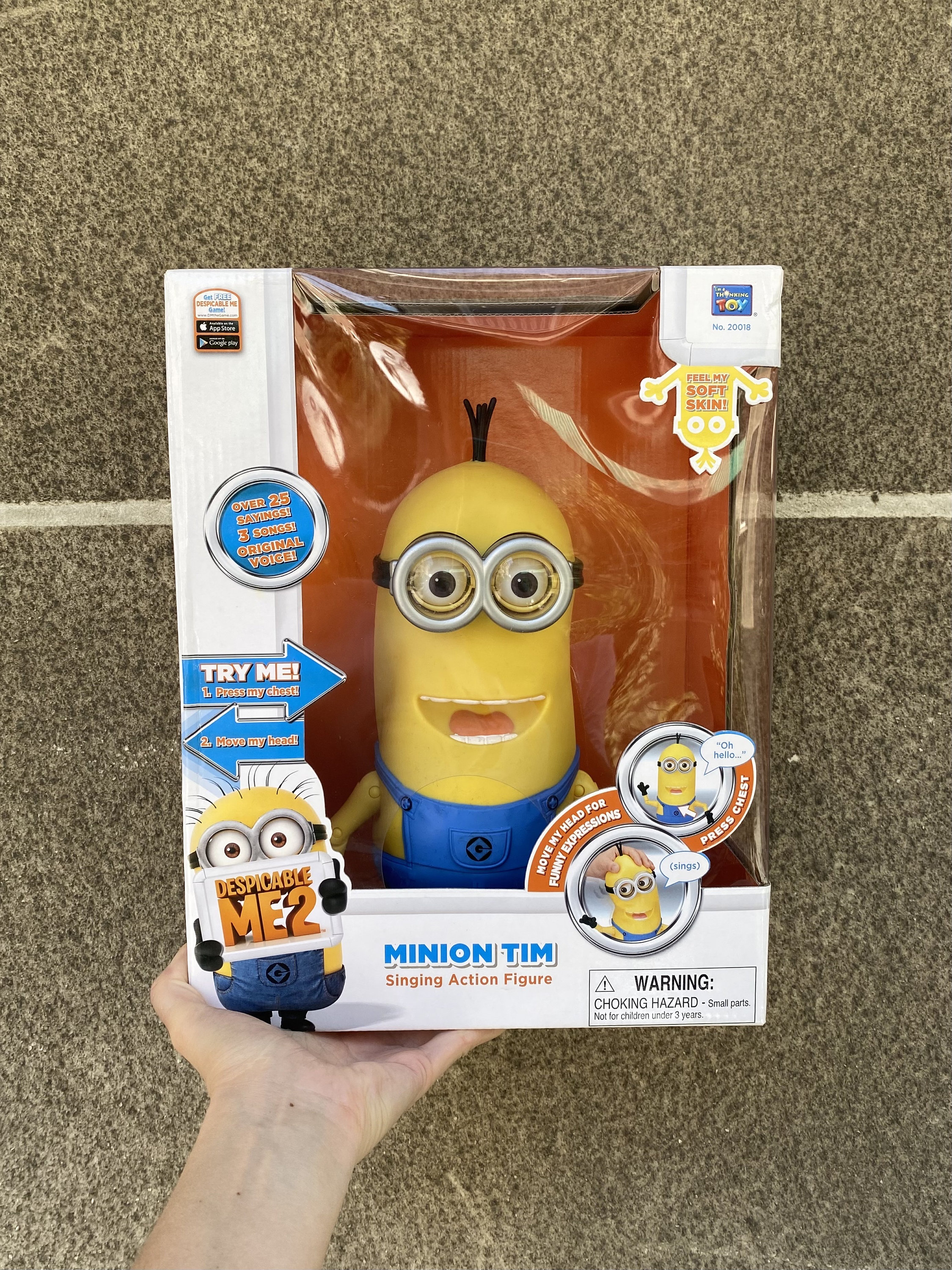 Rare Talking Minion Tim Action Figure - Despicable Me 2 - New in