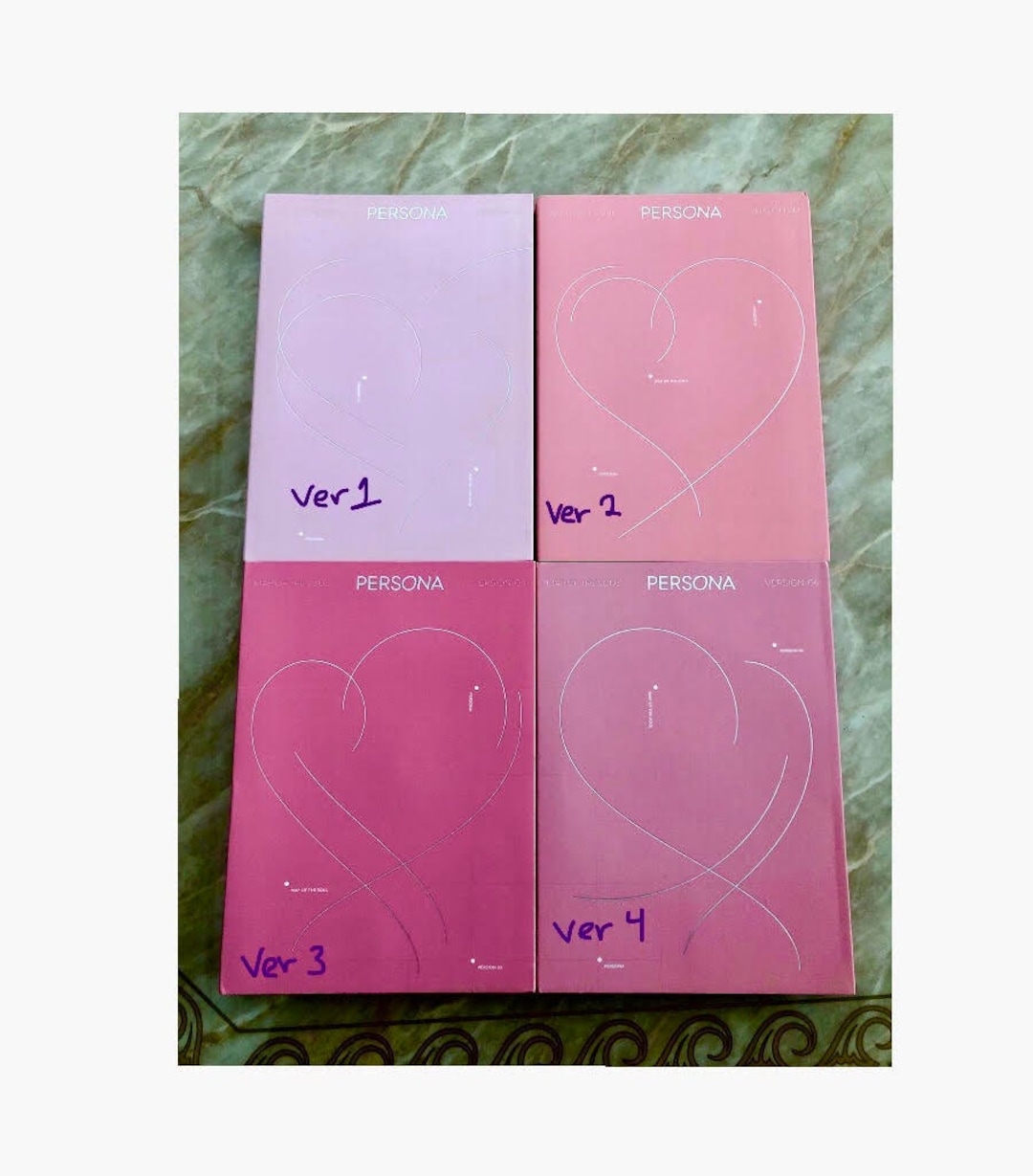 BTS Official Persona Album All Versions (no Photocard or Postcard