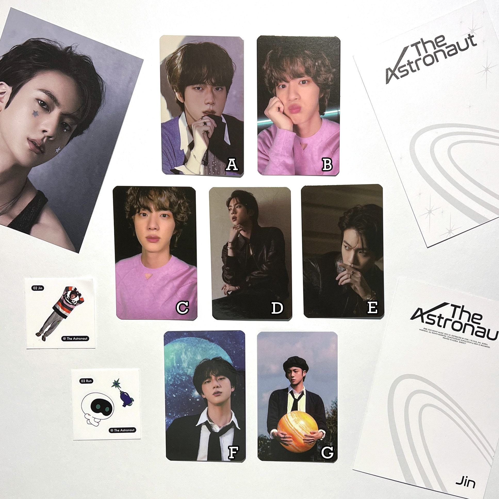 The Astronaut Jin Solo Album Lucky Draw Photocard - Etsy