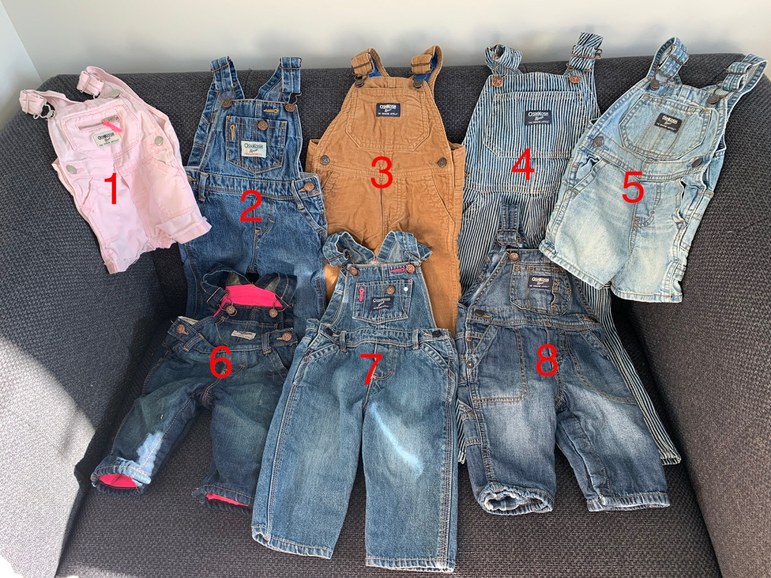 Osh Kosh B'gosh Children's Overalls Baby Toddler 3 Month - 3 Years