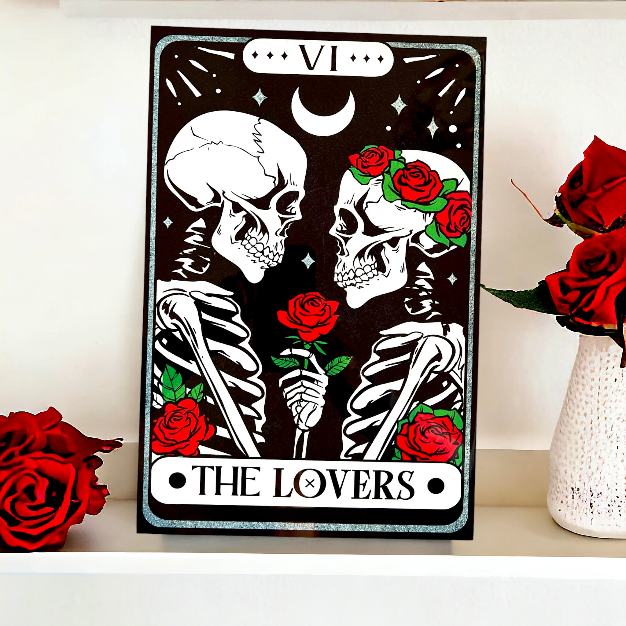 The Lovers Tarot Card Valentine 8x12 in Wood Sign. - Etsy