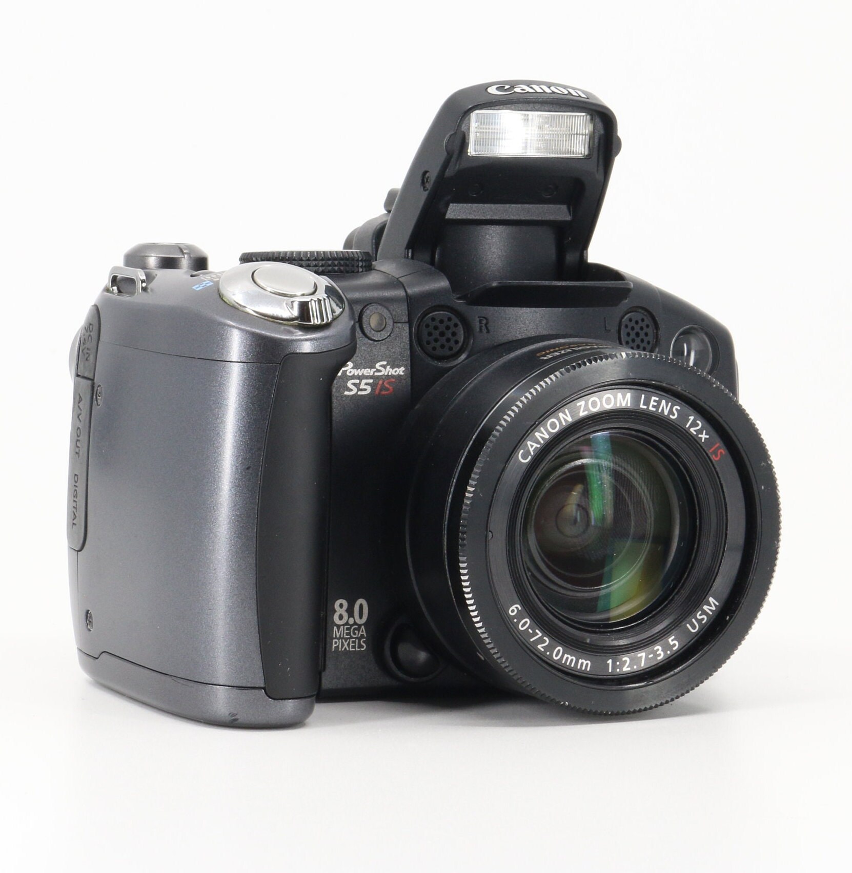 Canon Powershot S5IS Vintage Digital Camera With Memory Card