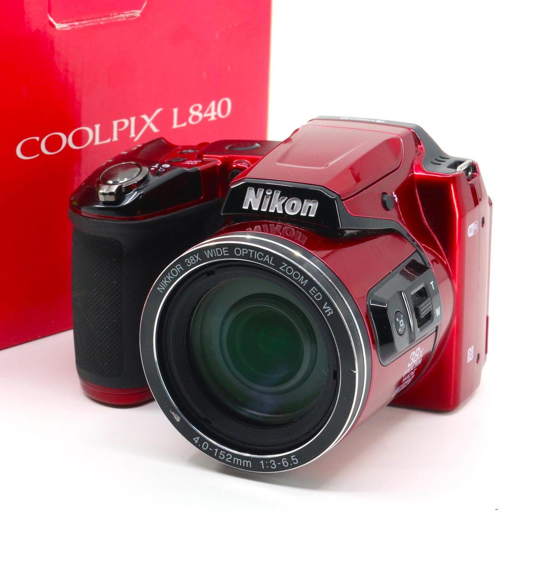 Boxed Nikon Coolpix L840 Red Digital Camera Set + Sandisk 16GB