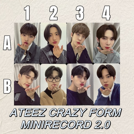 ATEEZ [official] Minirecord 2.0 Crazy Form Kiss Chuu San Wooyoung