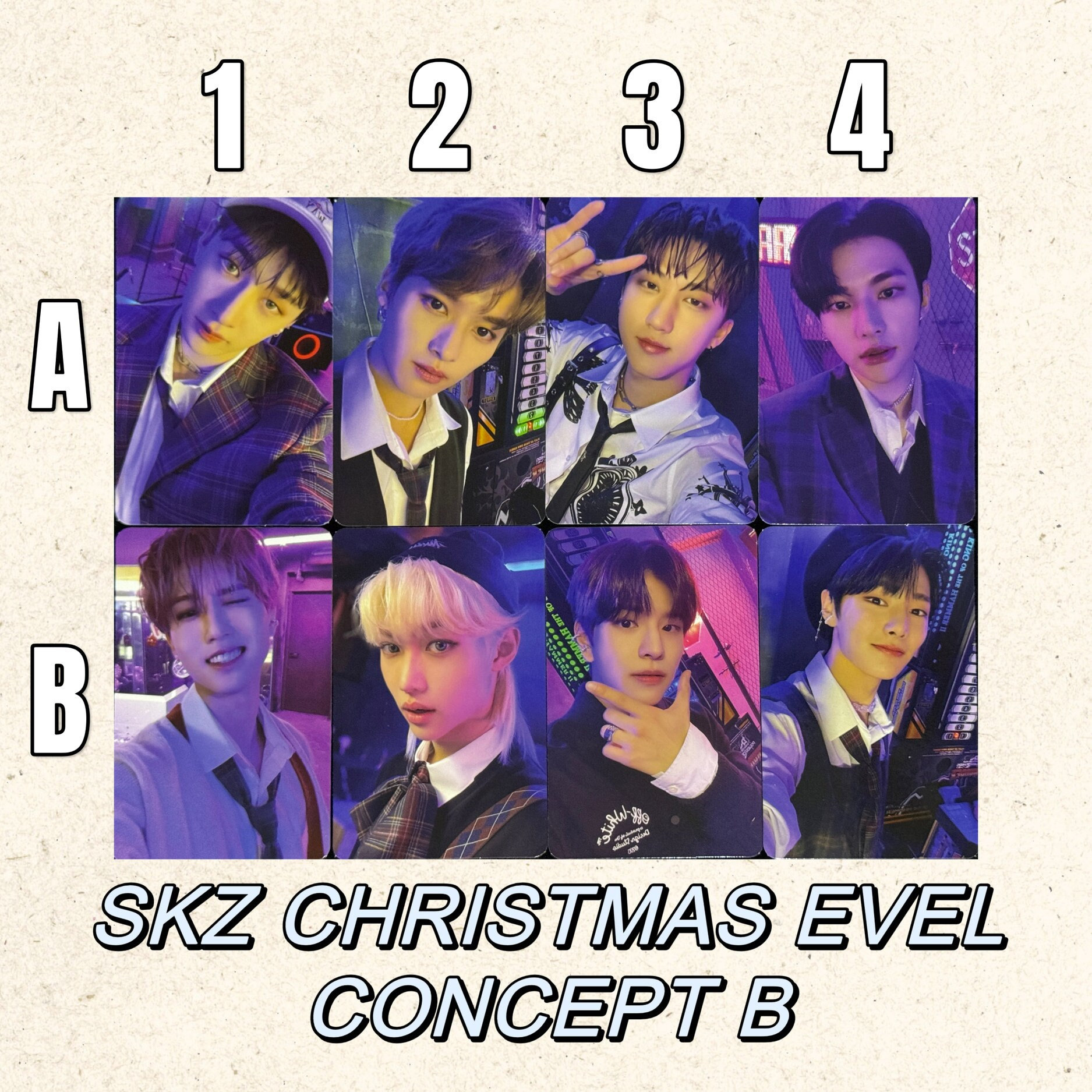 Stray Kids [official] Christmas Evel Concept B Photocard SKZ Felix