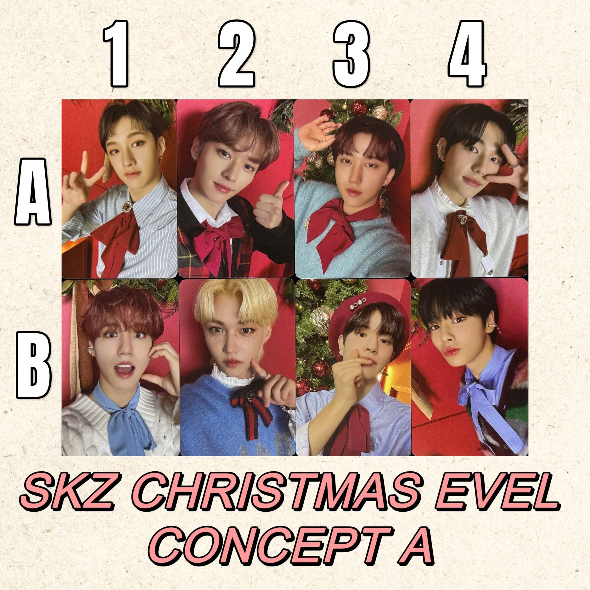Stray Kids [official] Christmas Evel Concept A Photocard SKZ Felix