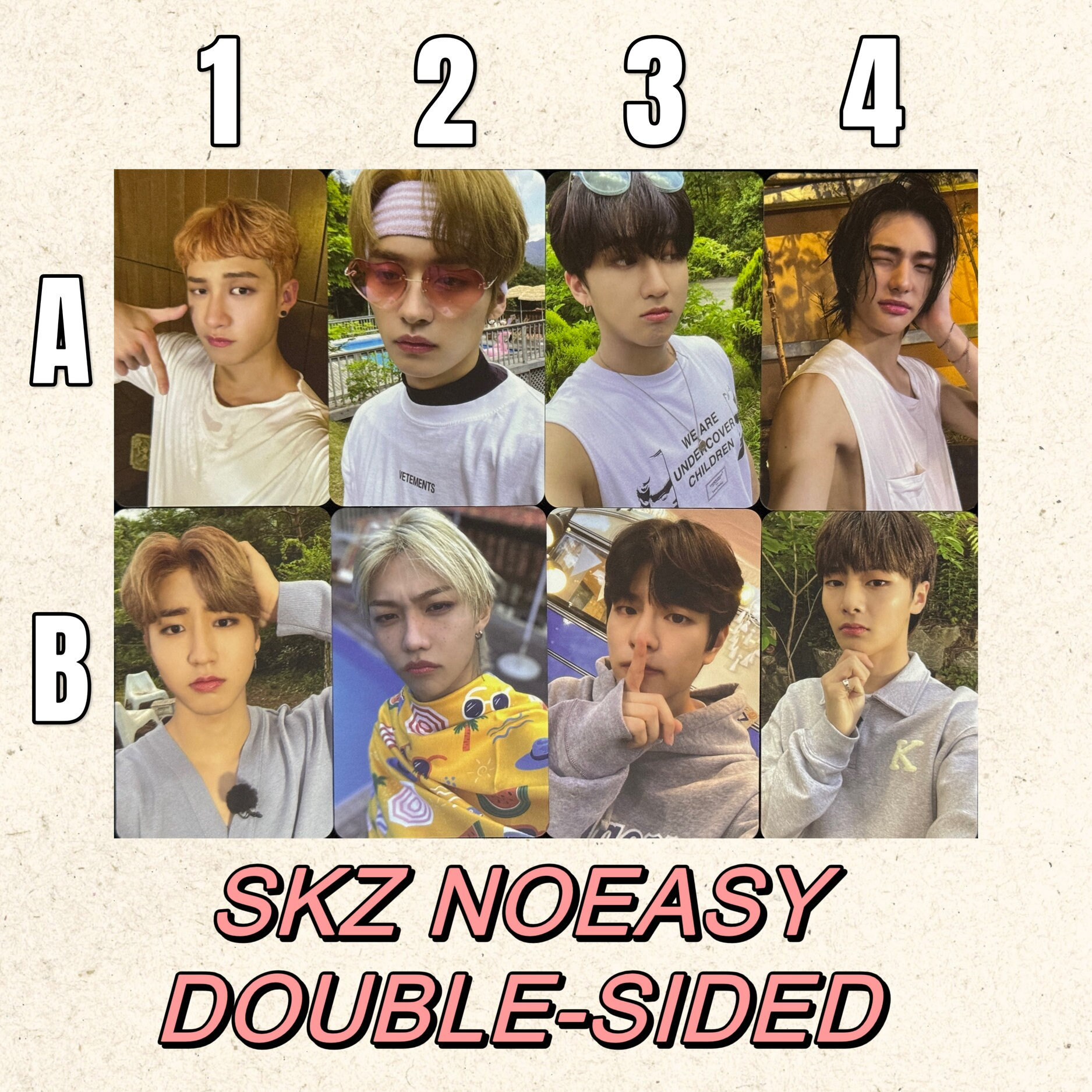 Stray Kids [official] Noeasy Double-sided Photocard SKZ Felix