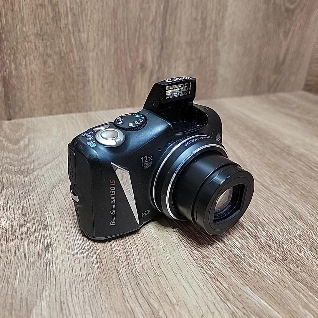 Canon Powershot SX130 IS 12.1MP Digital Camera - Black - Etsy
