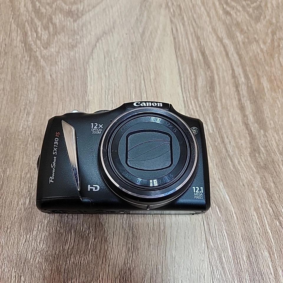 Canon Powershot SX130 IS 12.1MP Digital Camera - Black - Etsy