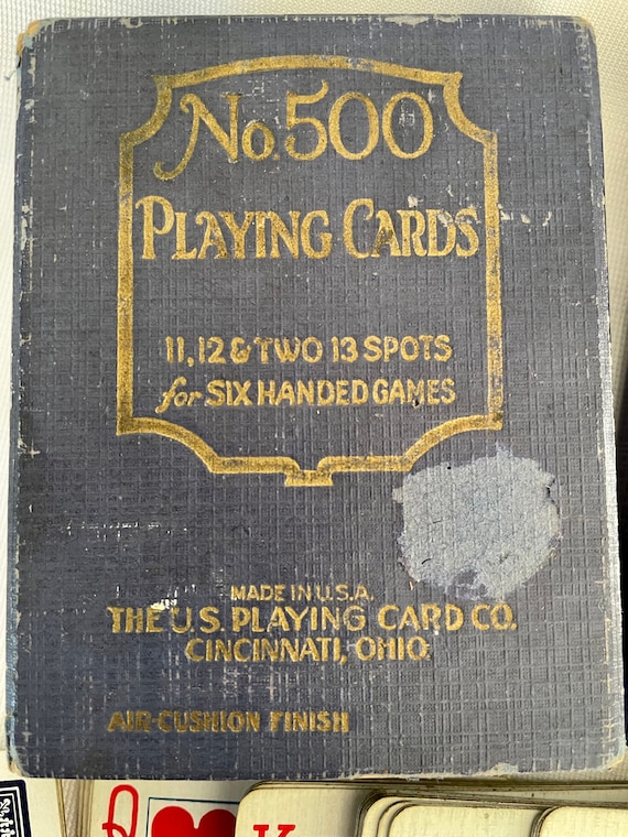 Circa 1920 Six Handed Card Playing Deck With 11, 12 and Number 13