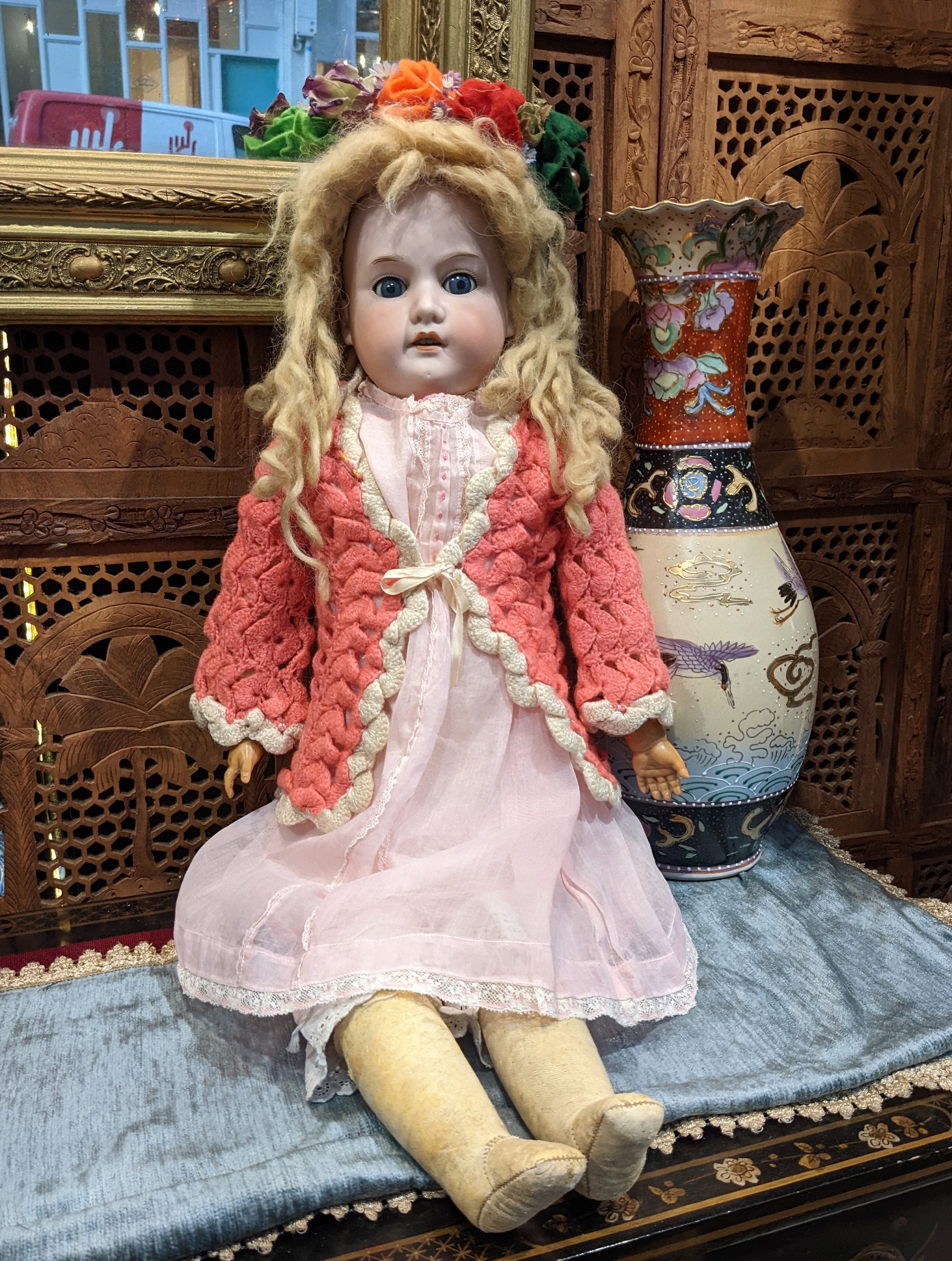 ドイツ製ビスクアンティークドール アルマン・マルセイユ 370 AM