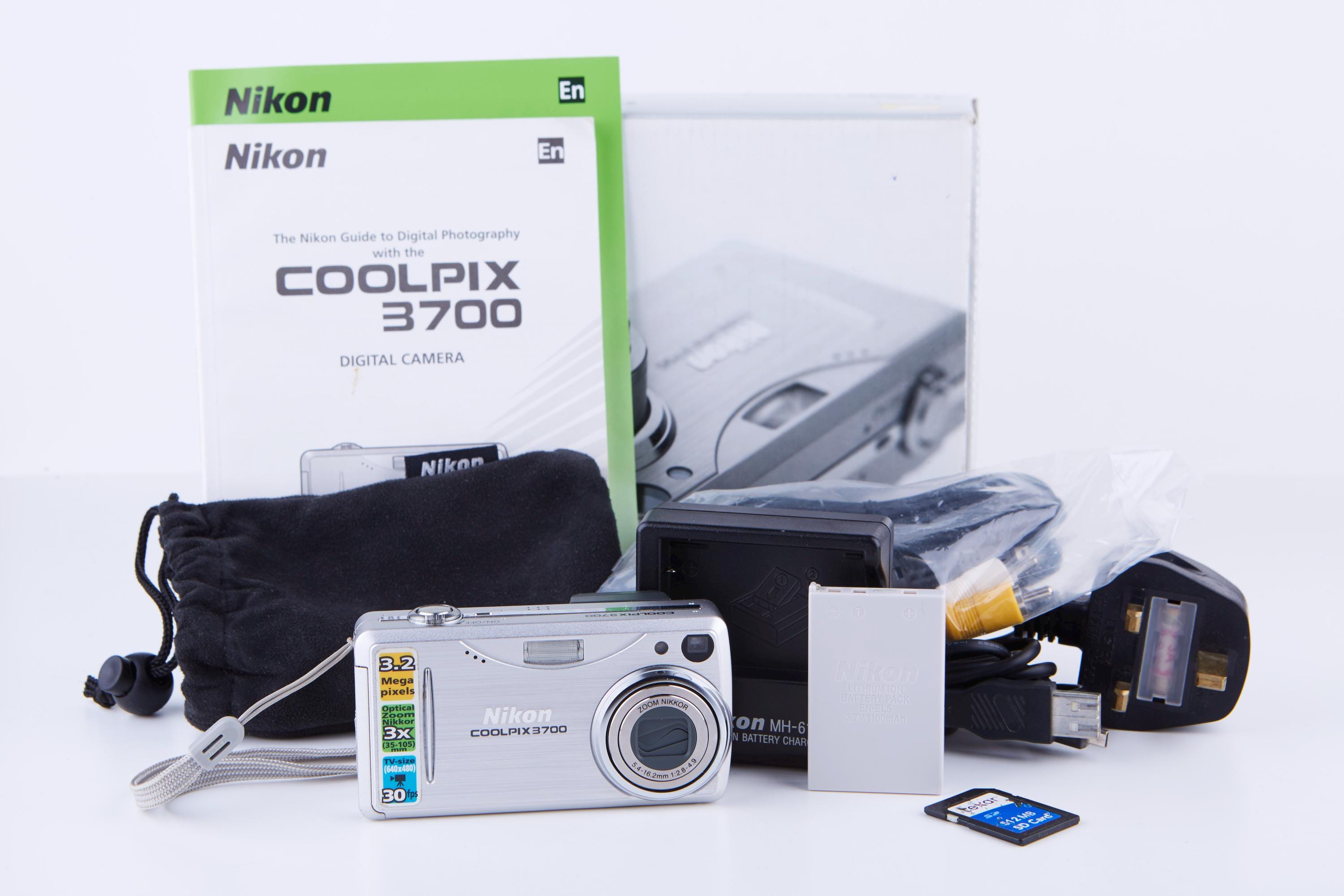 Nikon Coolpix 3700 Vintage Digital Camera: 3MP, 3X Optical Zoom - Etsy
