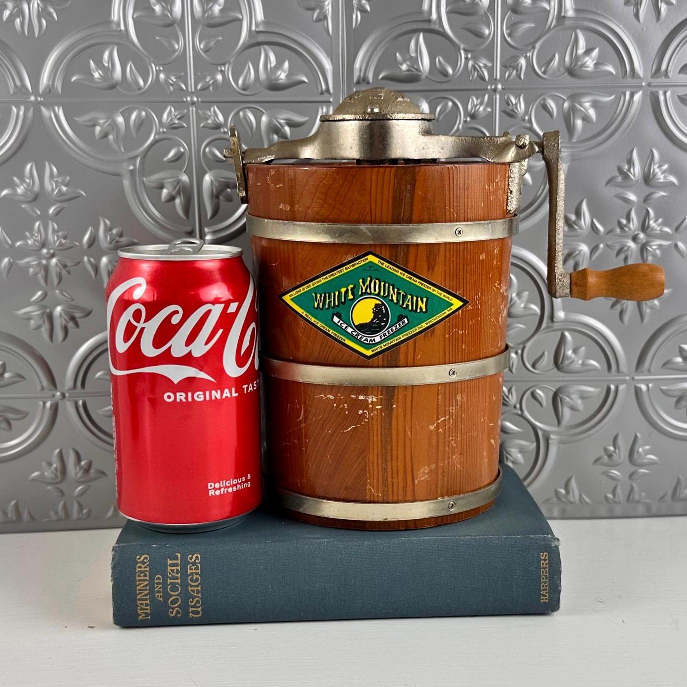 Vintage White Mountain Ice Cream Maker Salesman's Sample, Junior