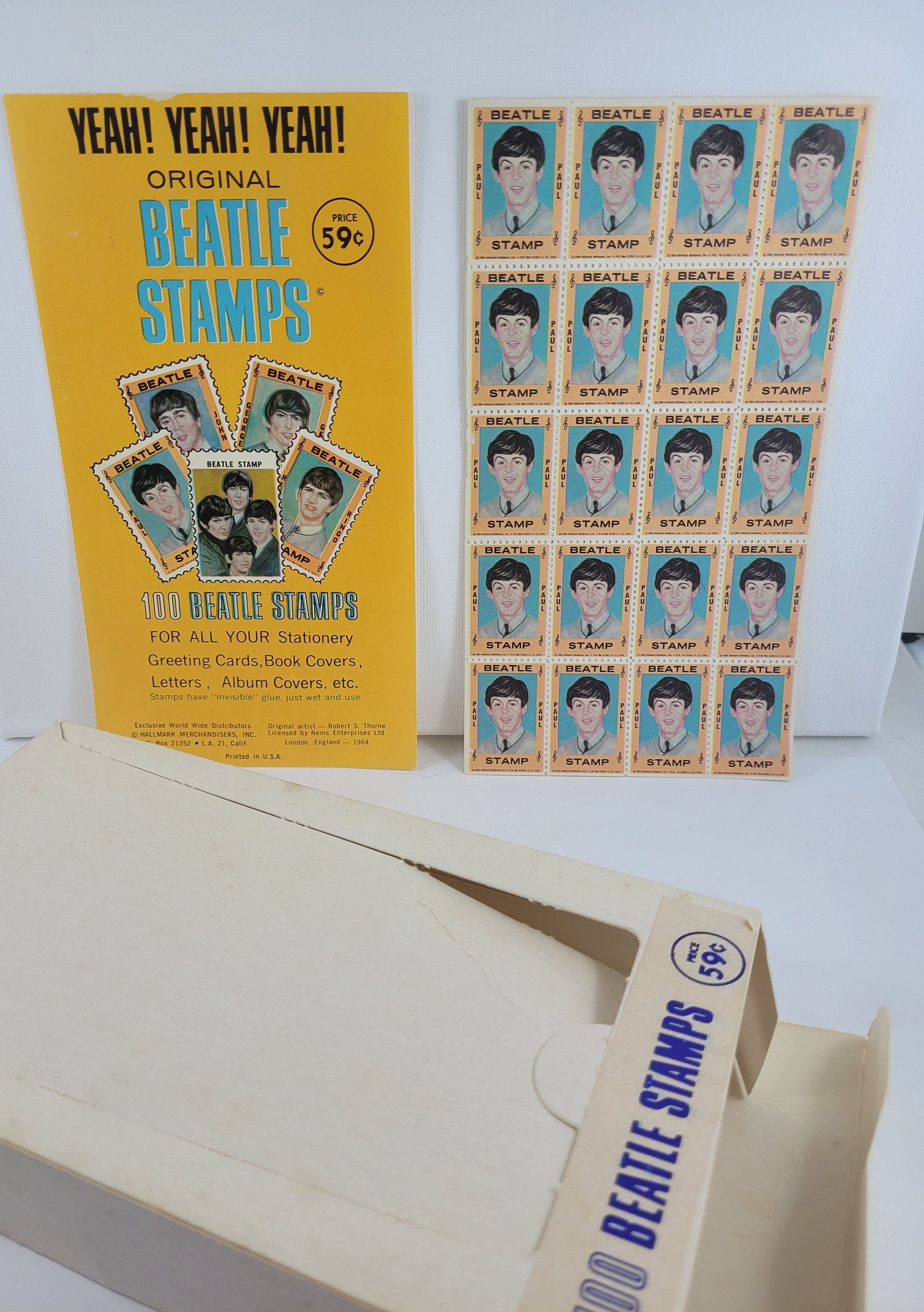 ビートルズ切手 希少 1964年 ビートルズ 切手100枚セット オリジナル