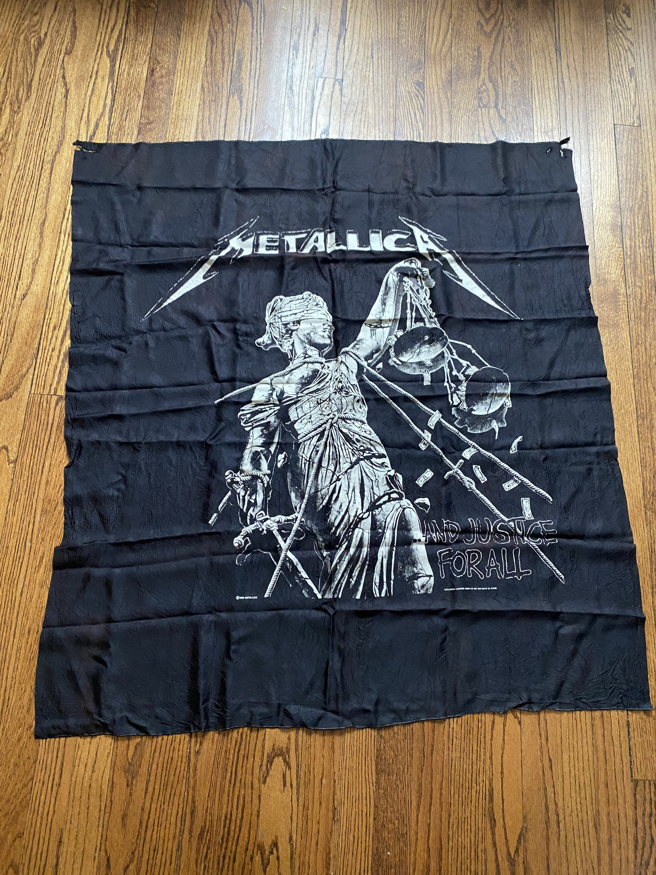 Metallica and Justice for All Vintage 1989 Wall Tapestry - Etsy