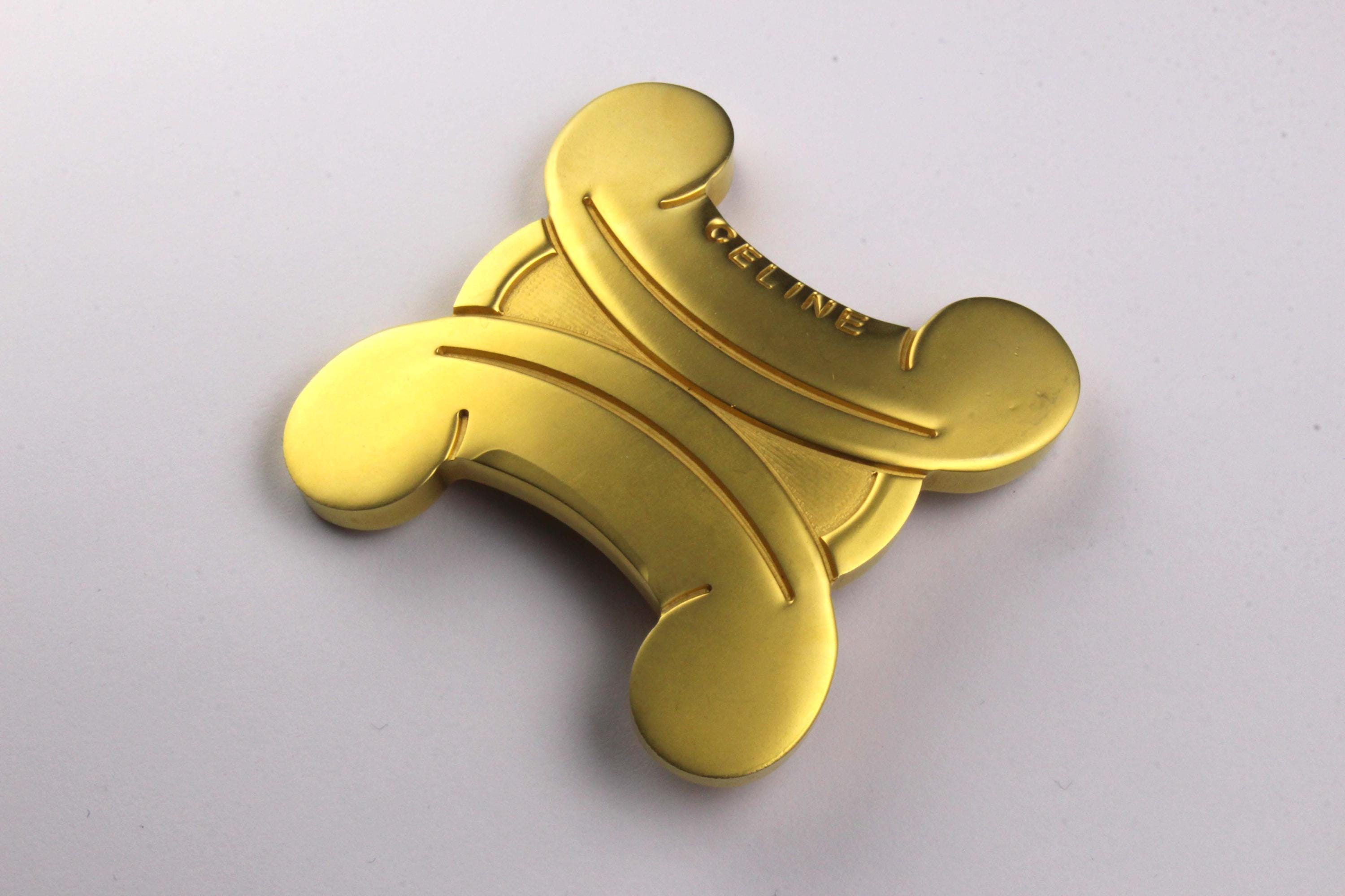 CELINE Vintage Large Logo Triomphe Brooch - Etsy