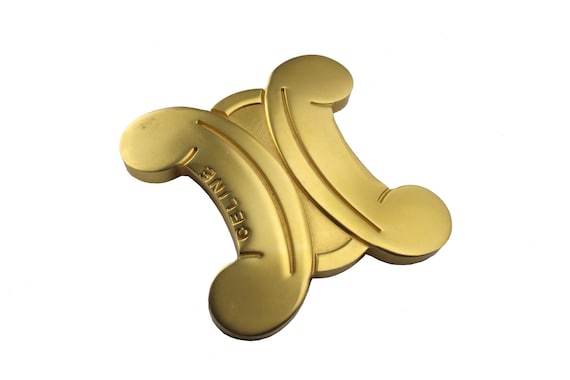 CELINE Vintage Large Logo Triomphe Brooch - Etsy
