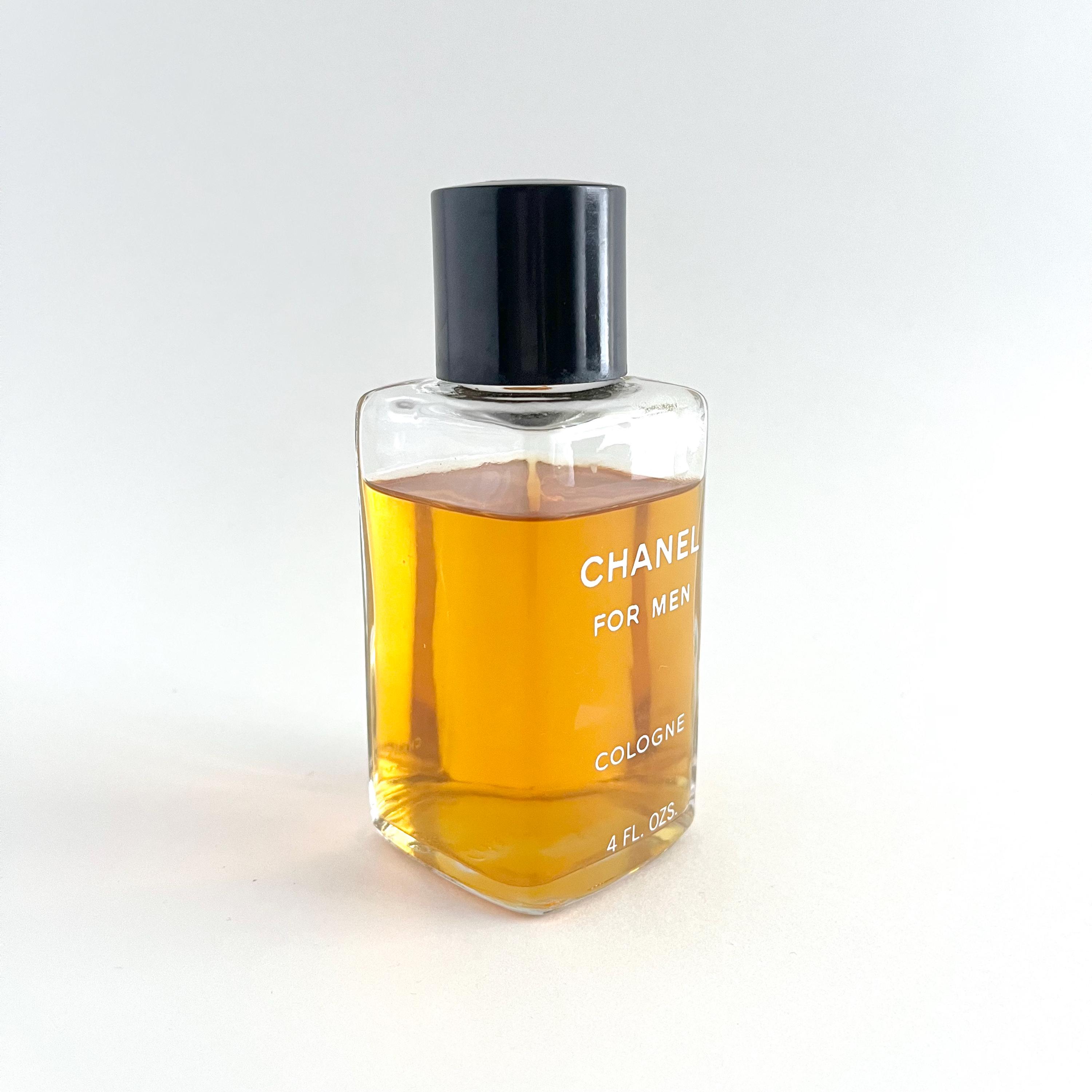 CHANEL for MEN COLOGNE, Vintage 4 Ounce Bottle, 80% Full, Classic