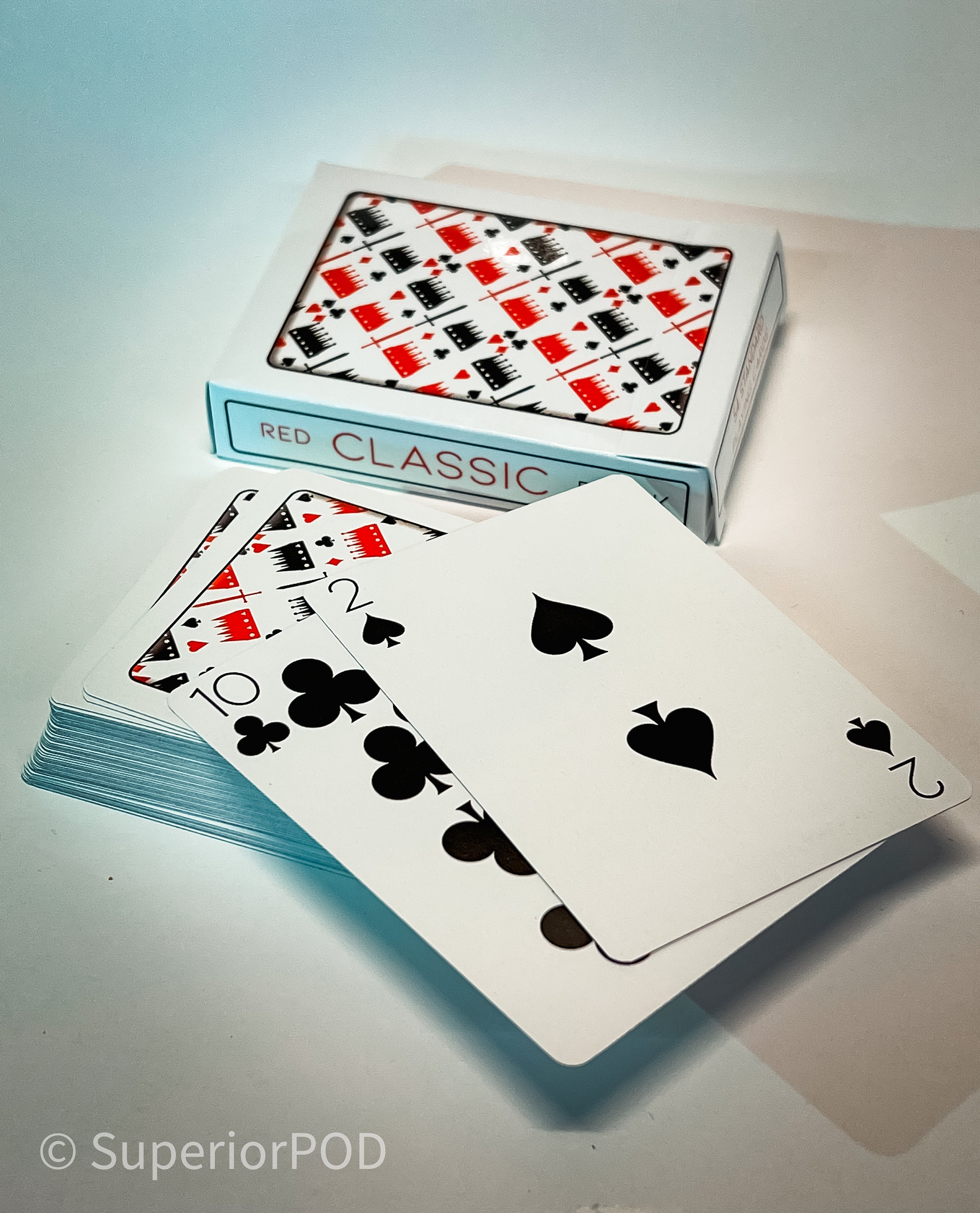 CLASSIC Red and Black Playing Cards, Poker Cards, Card Deck