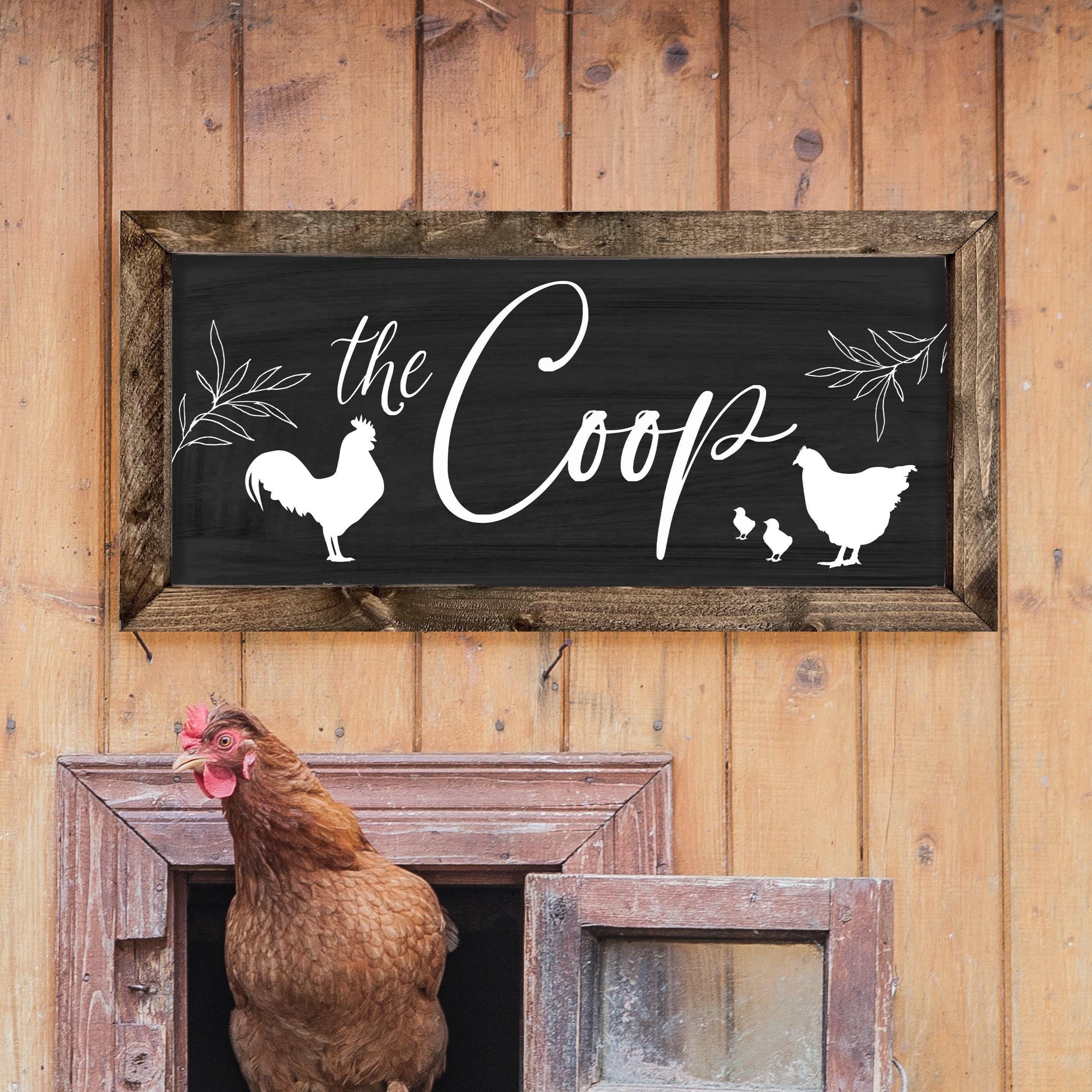 The Coop Chicken Coop Sign, Sign for Chicken Coop, Farmhouse Sign