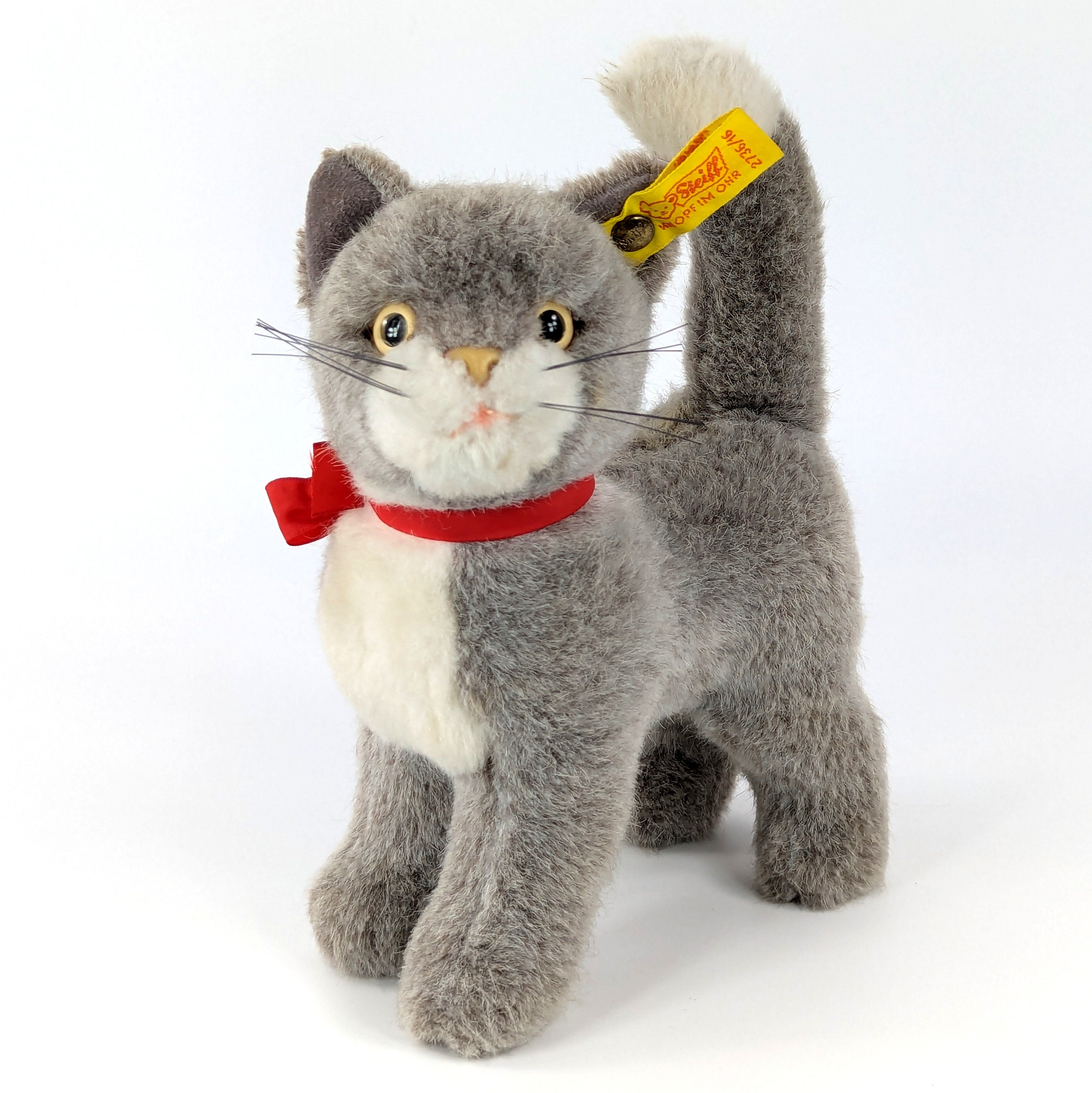 Steiff Cat Cattie With Ids Smallest 7 Inches Standing Vintage 1984