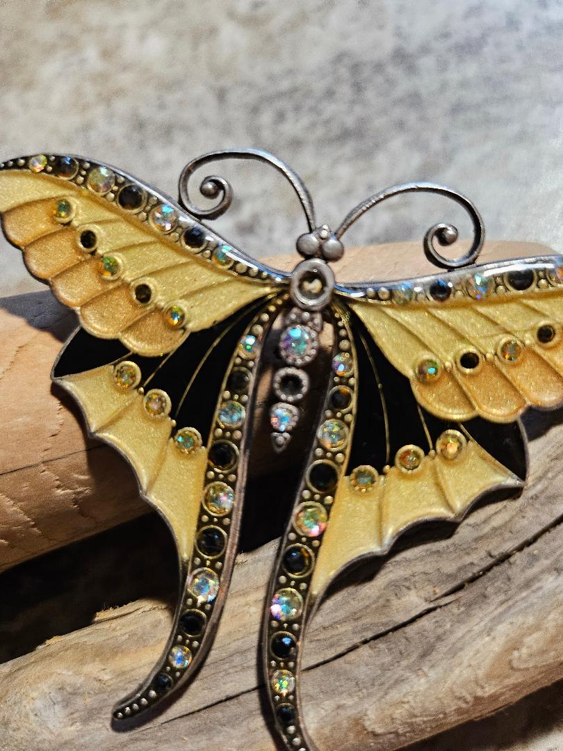 Butterfly Brooch Swarovski - Etsy